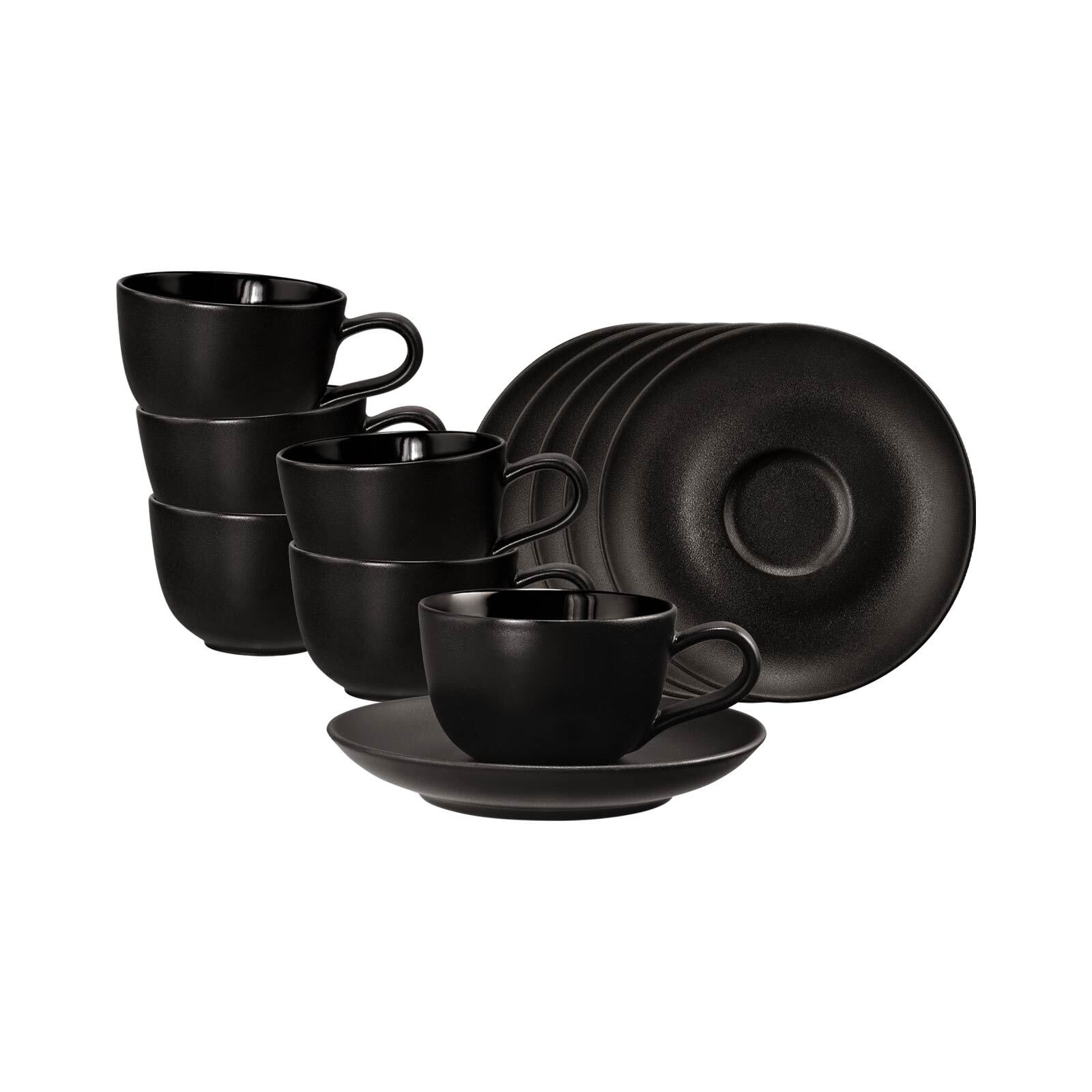 Seltmann Weiden Tasse »Espressotassen mit Untertassen Liberty Velvet Black günstig online kaufen