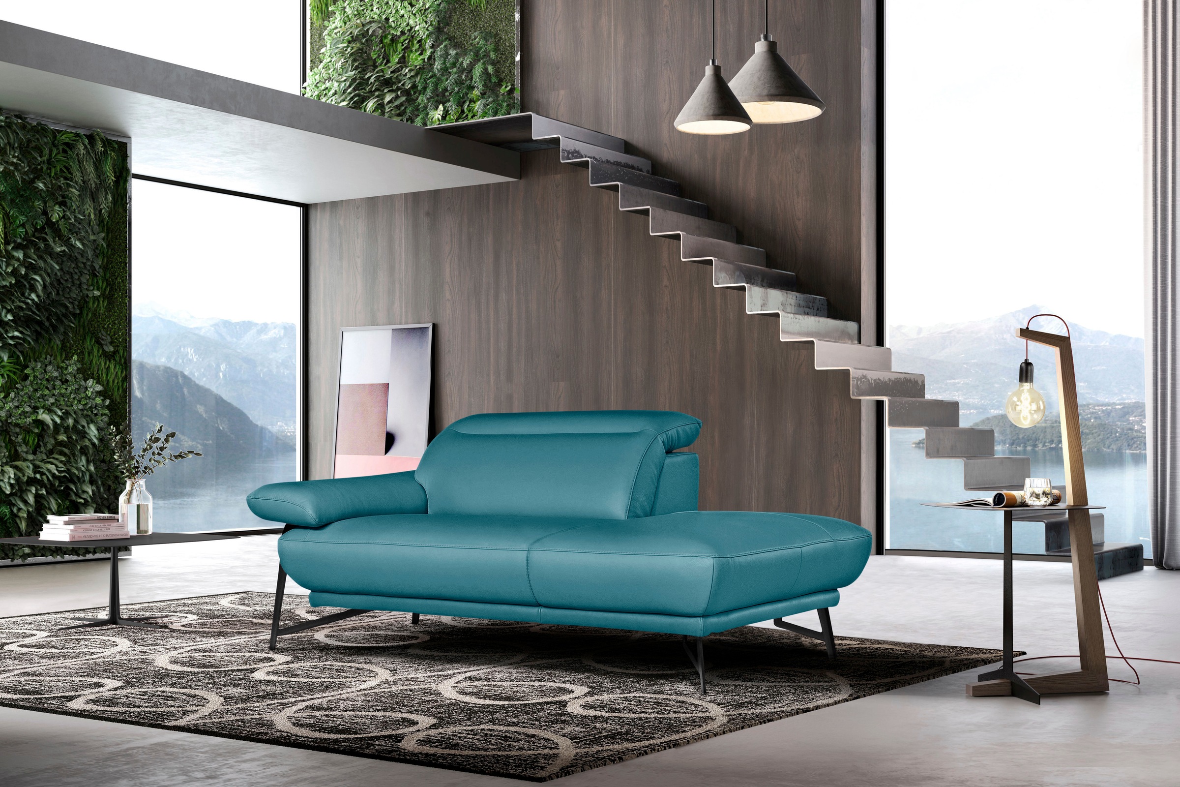 Egoitaliano Sofa »Anais, Design mit hohem Sitzkomfort, Fußfarbe schattengra günstig online kaufen