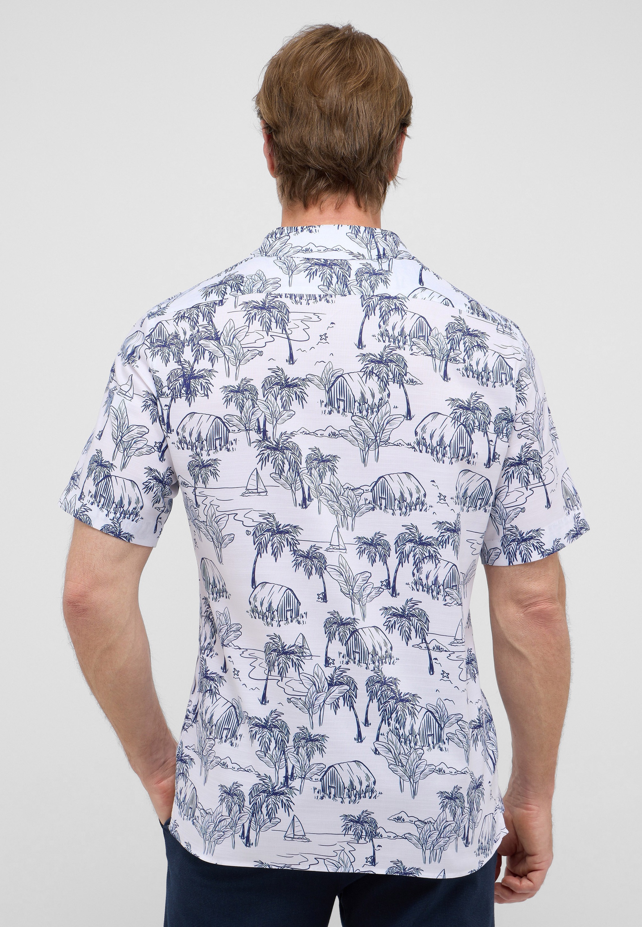 Eterna Kurzarmhemd »MODERN FIT« EASY IRON (bügelleicht)