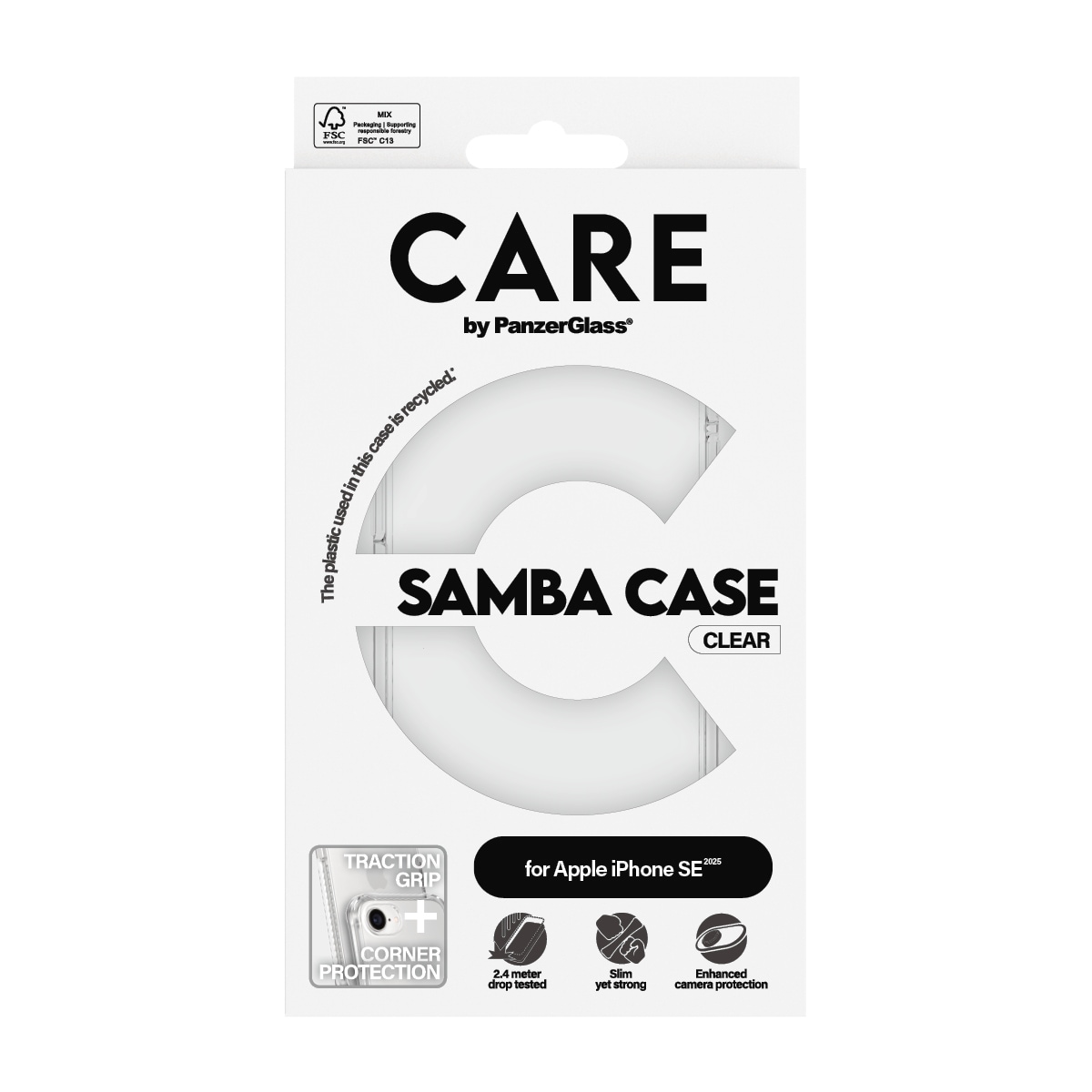 CARE by PanzerGlass Handyhülle »Fashionable Case Samba«, Backcover, Schutzhülle, Handyschutzhülle, Case, Schutzcase, stoßfest