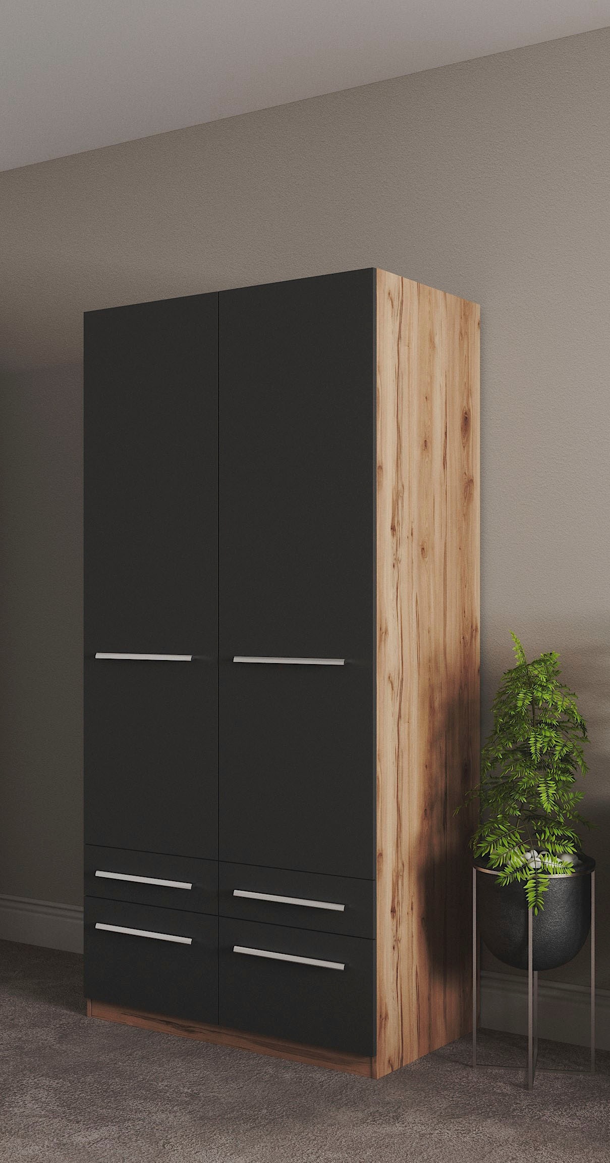priess Kleiderschrank »Schrank Garderobe Wäscheschrank Barcelona in 5 Breit günstig online kaufen
