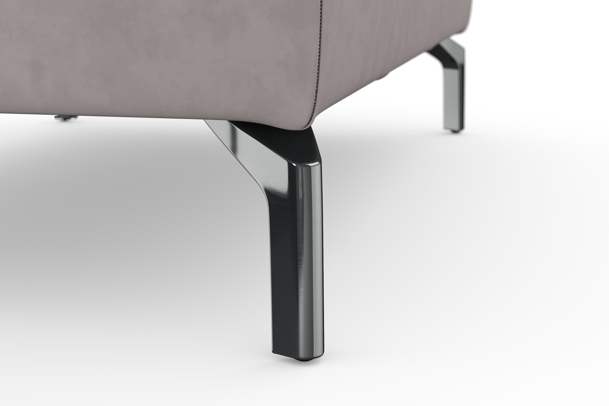 sit&more Hocker »Bendigo«, mit Klappfunktion, Bodenfreiheit 15 cm, wahlweise in 2 Fußfarben