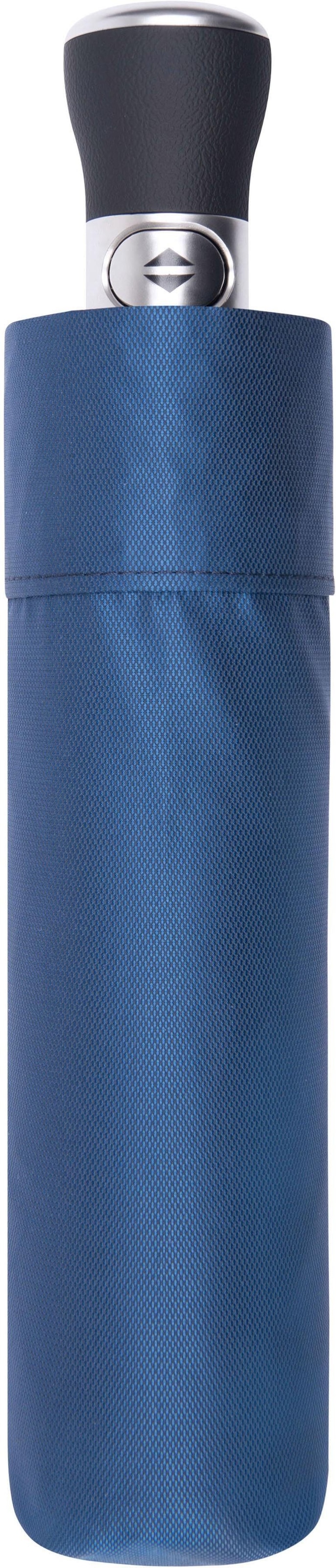 doppler MANUFAKTUR Taschenregenschirm »Oxford Uni, handgemachter kaufen Manufaktur-Taschenschirm blau«, günstig