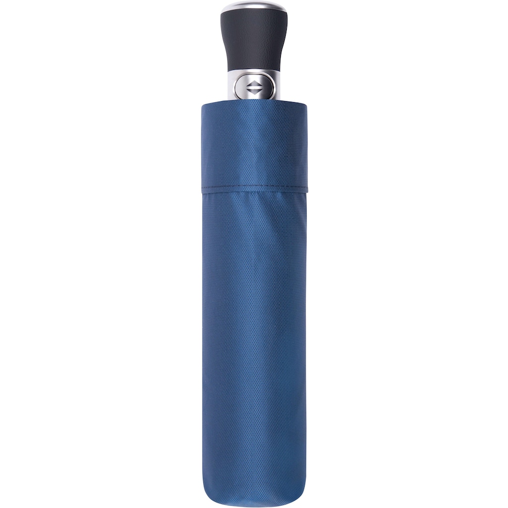 doppler MANUFAKTUR Taschenregenschirm »Oxford Uni, blau«