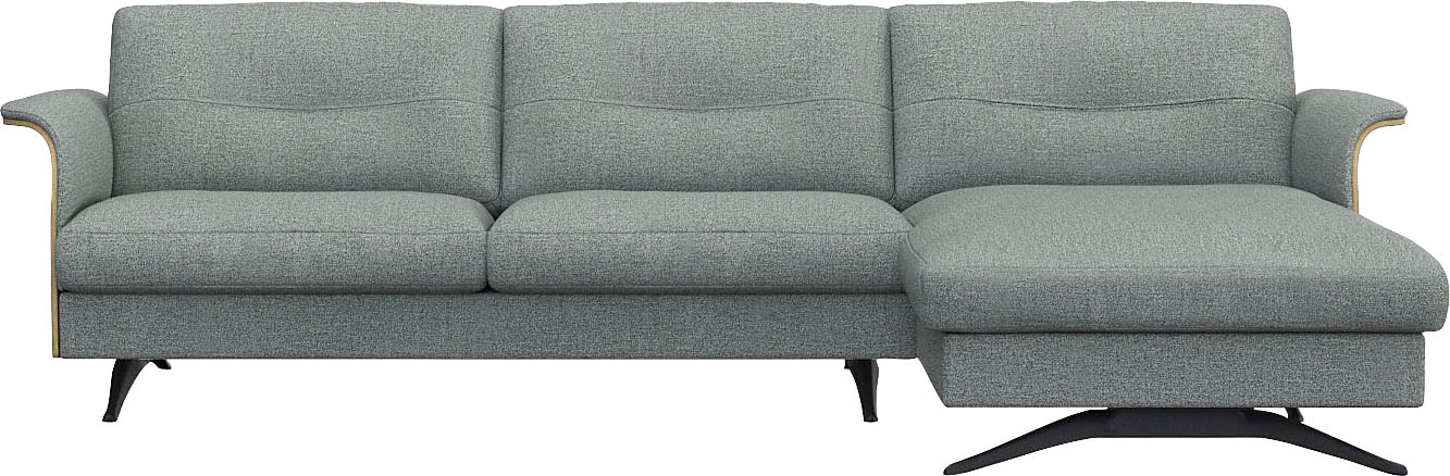 FLEXLUX Ecksofa »Glow, super bequem durch hochwertigem Sitzaufbau mit Federkern, L-Form«, Modernes skandinavisches Design