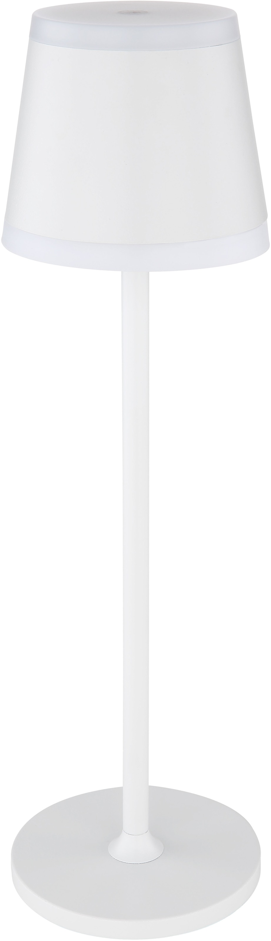 GLOBO LIGHTING LED Tischleuchte »RIDLEY«, Leuchtmittel LED-Modul | LED fest integriert, Tischlampe/Akku/IP54/Touch Ein/Aus/Touchdimmer/weiß