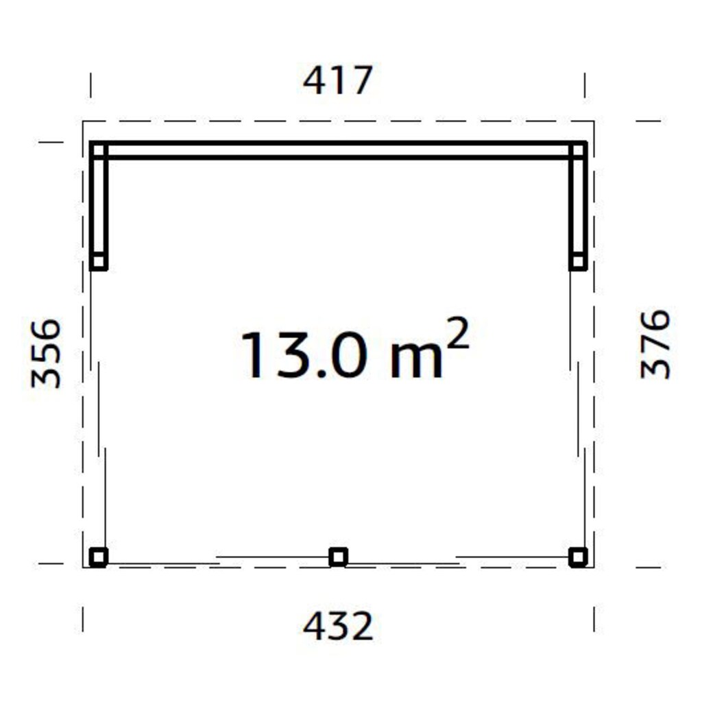 Palmako Holzpavillon »Nova«