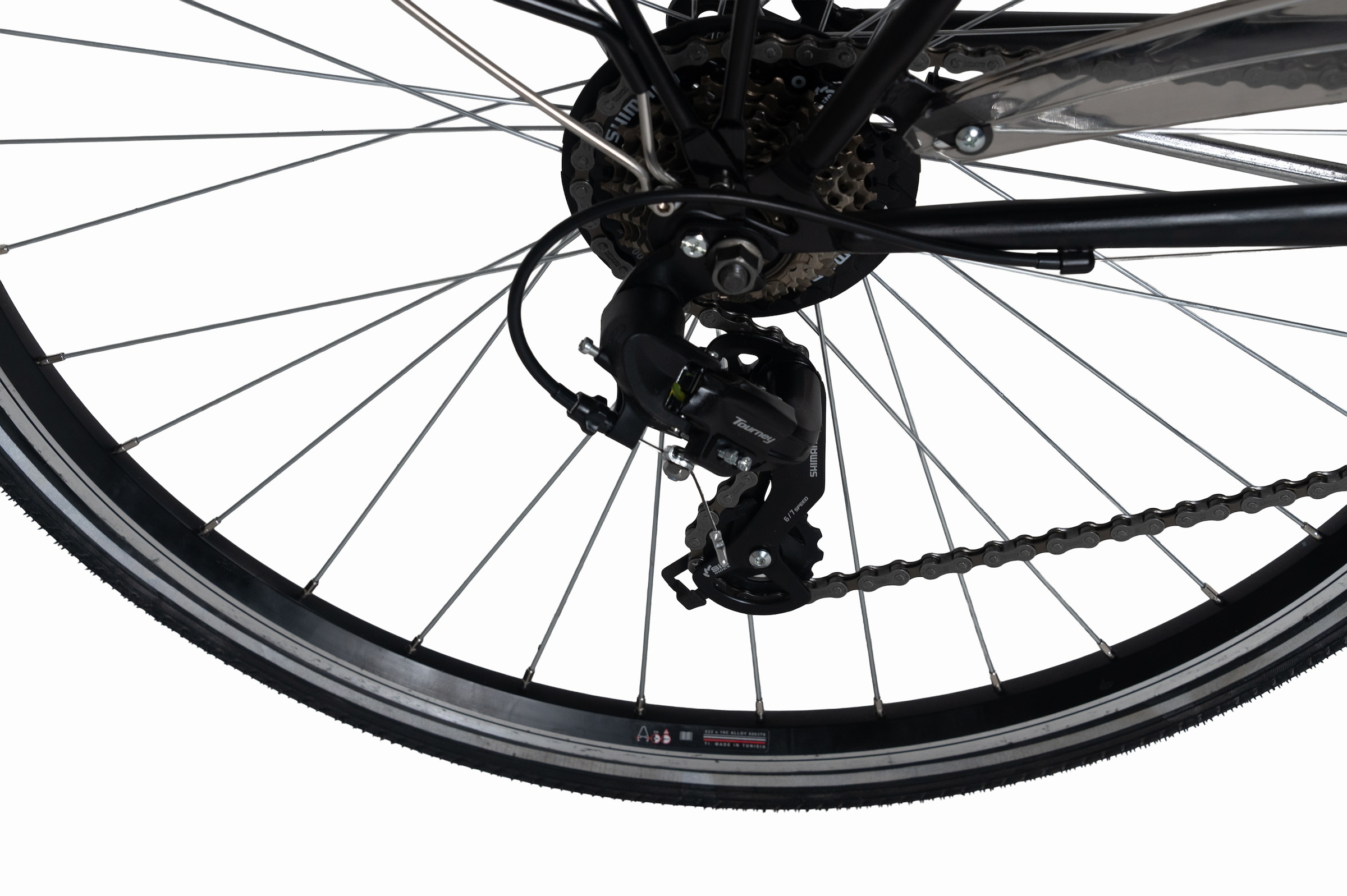 Dacapo Trekkingrad »DaCapo Trekkingrad Damen 28'' Montreal schwarz RH 48 cm« 21 Gang Shimano Tourney Schaltwerk Kettenschaltung 48, 