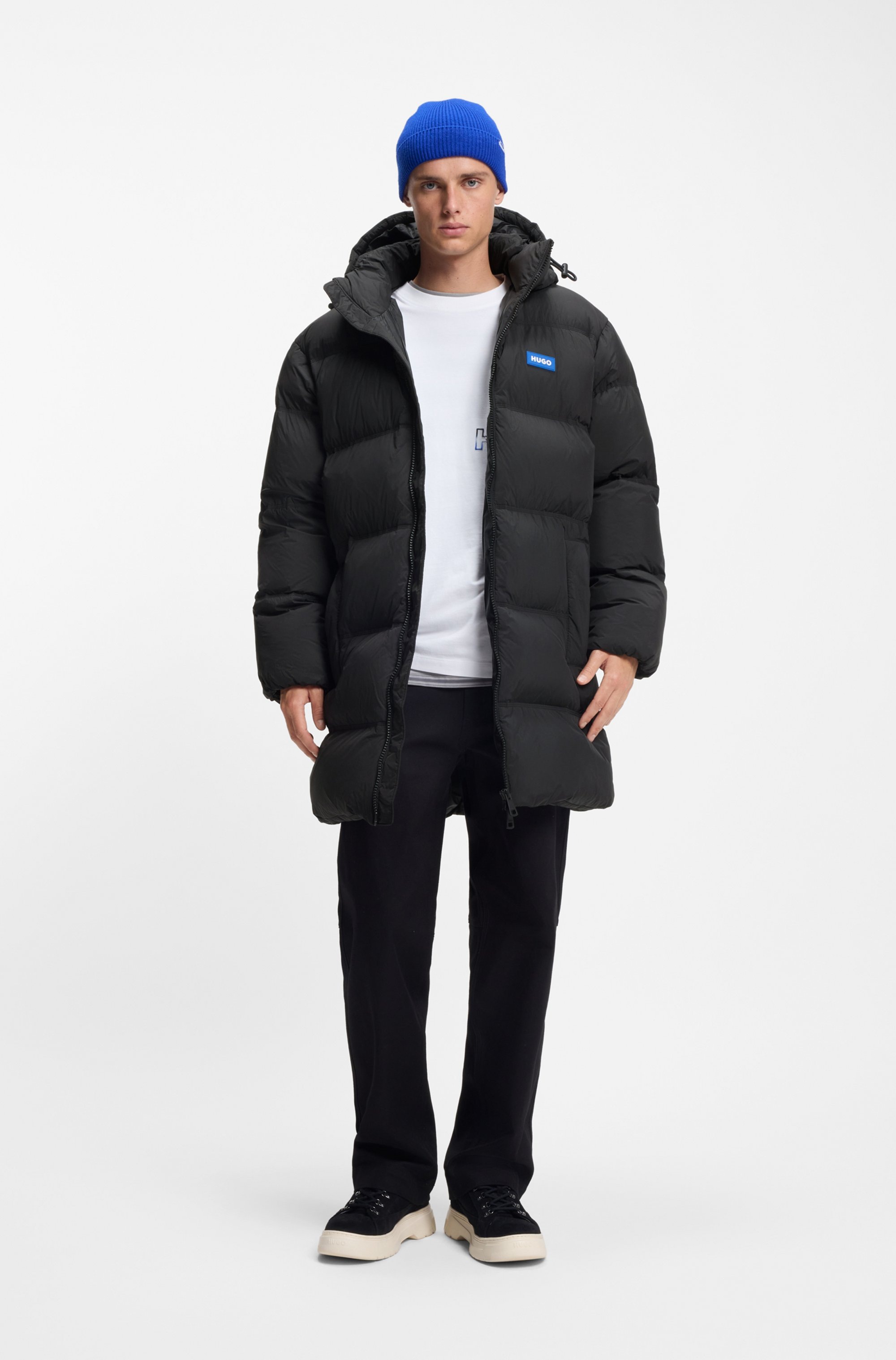 HUGO Blue Winterjacke »Bodi« mit Kapuze mit Kapuze, warm wattiert, Relaxed Fit