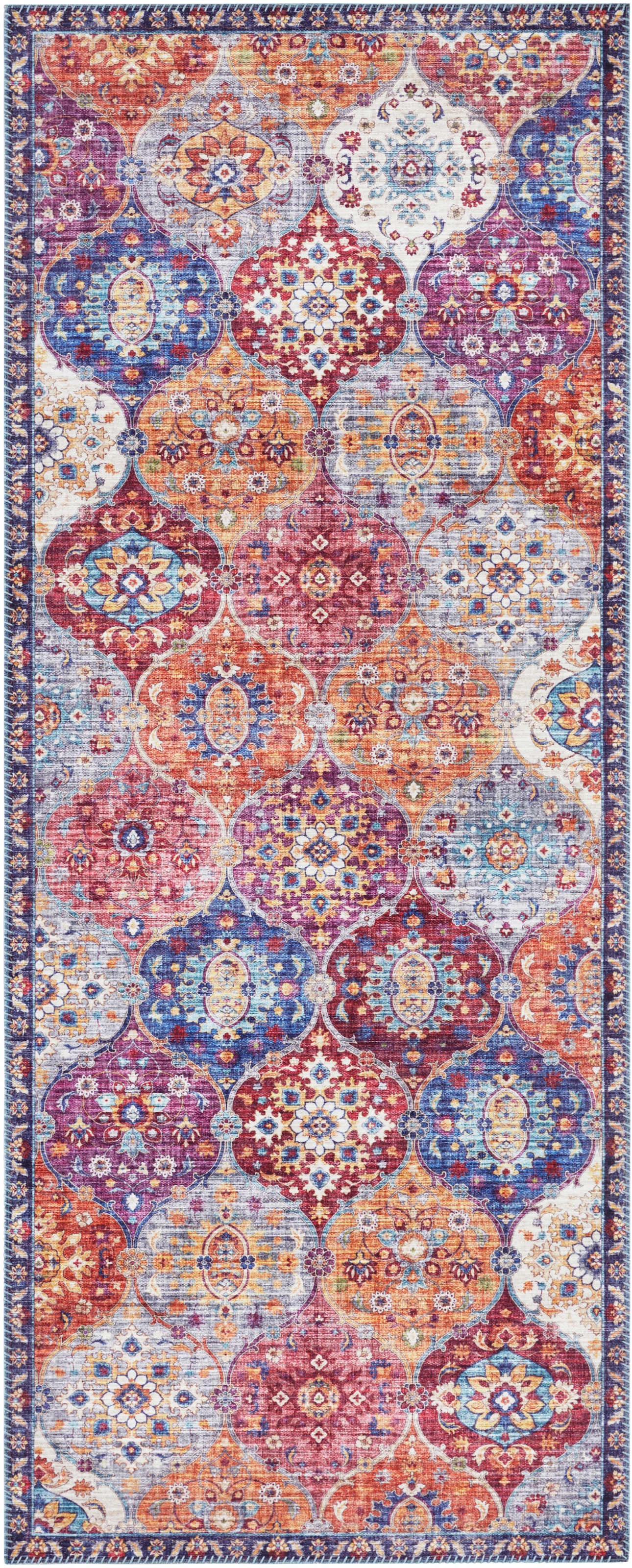 ELLE DECORATION Teppich »Kashmir Ghom«, rechteckig, 5 mm Höhe, Orientalisch, Läufer, Kurzflor, Vintage, Wohnzimmer, Schlafzimmer