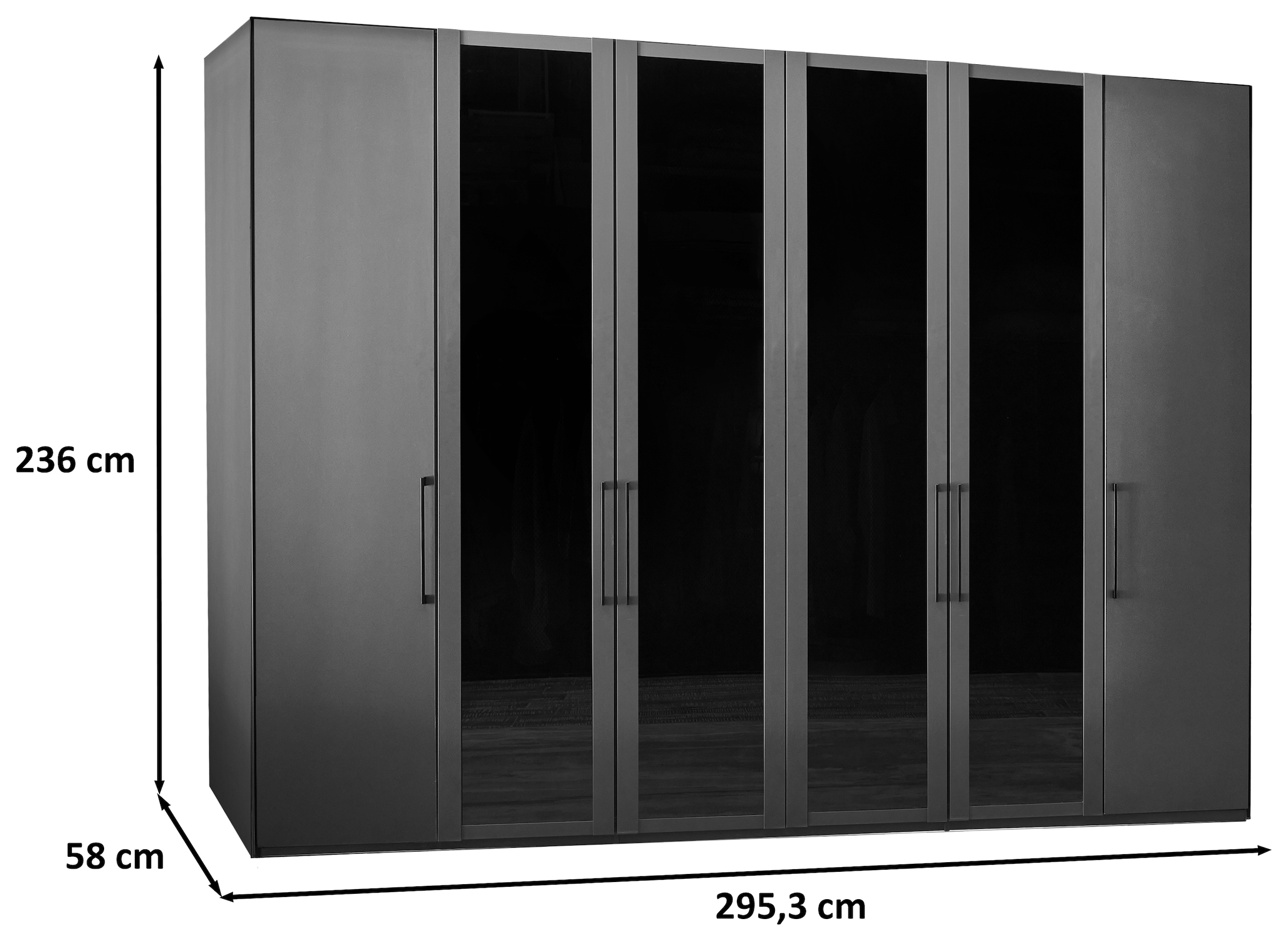 WIEMANN Drehtürenschrank »Split«, inkl. Türendämpfung