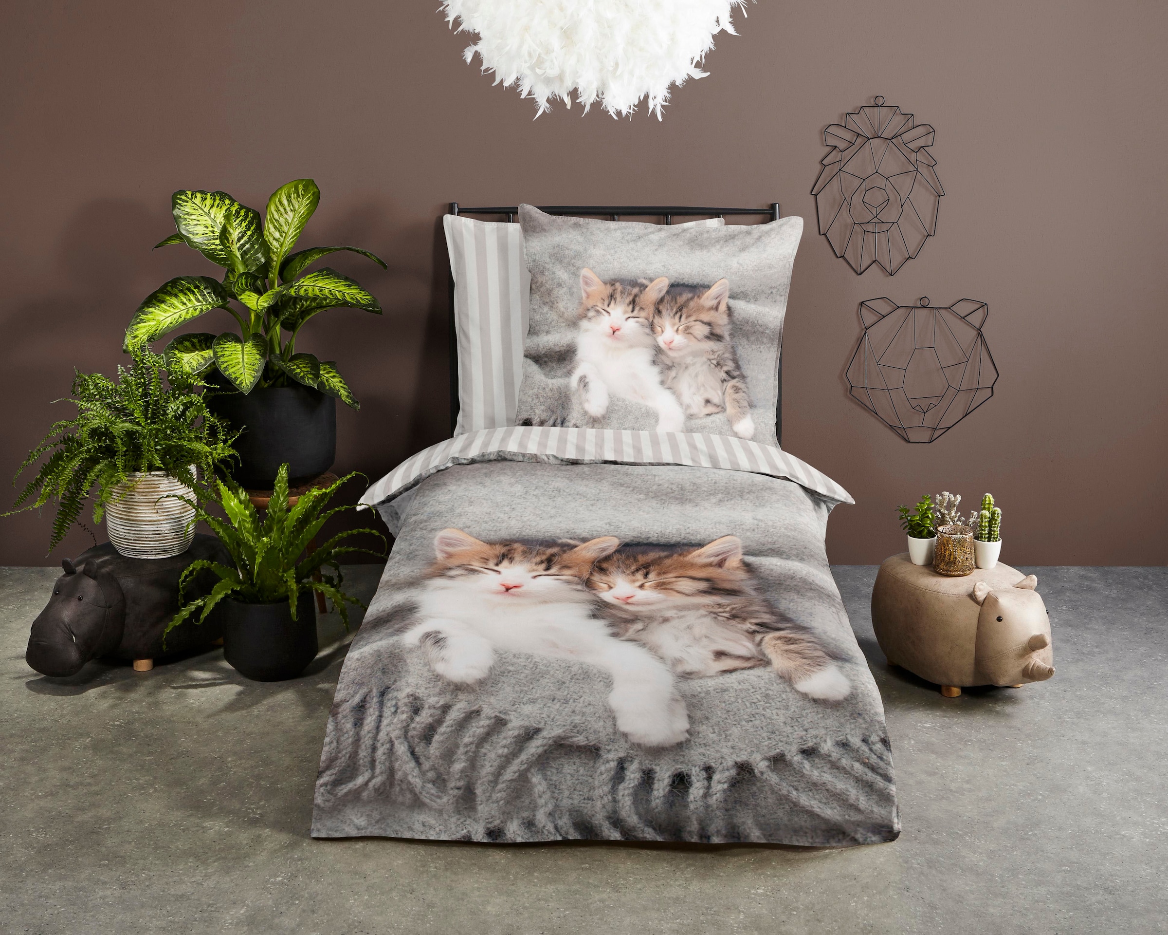 PURE luxury collection Kinderbettwäsche »Snooze«, Mikrofaser, 135x200, Pfle günstig online kaufen