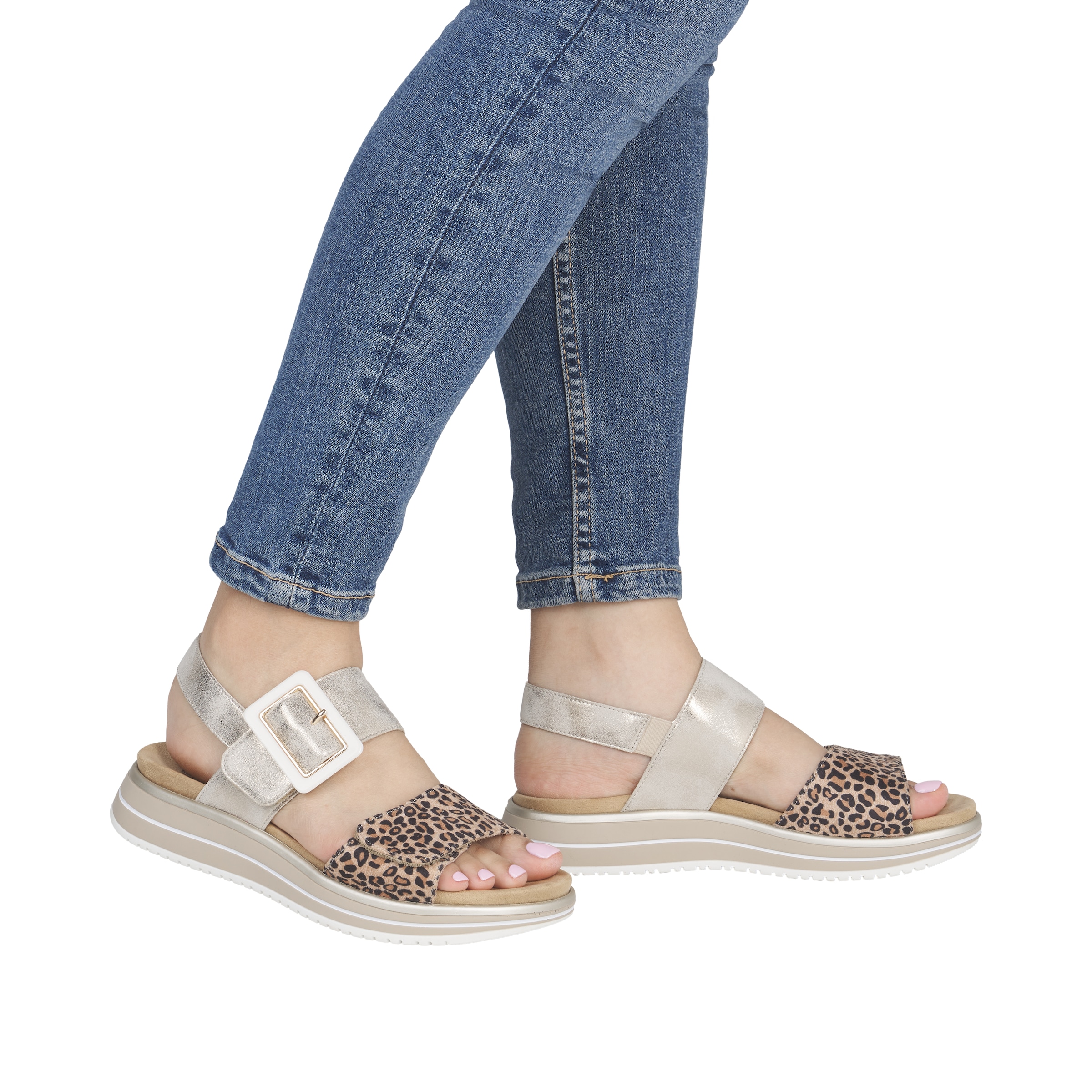 Remonte Plateausandale  Sandalette, Keilsandale, Sommerschuh mit Lite ´n Soft-Ausstattung