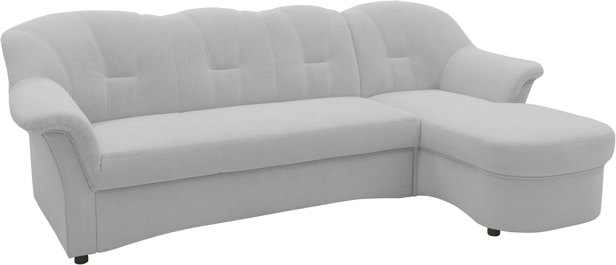 DOMO collection Ecksofa »Flores Schlafsofa, B/T/H: 233/142/86 cm, L-Form«, wahlweise mit Bettfunktion, wahlweise mit Federkern, auch in Leder
