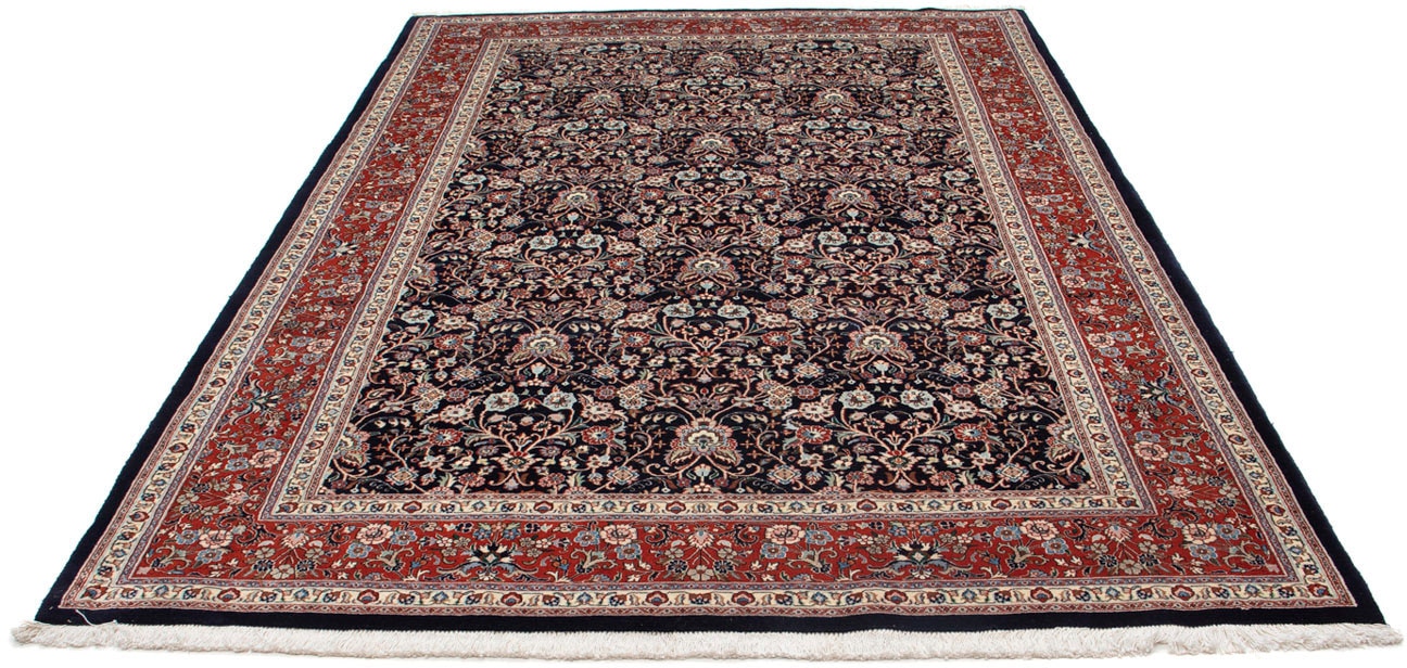 morgenland Wollteppich »Moud Blumenmuster Nero 293 x 202 cm«, rechteckig, 1 günstig online kaufen