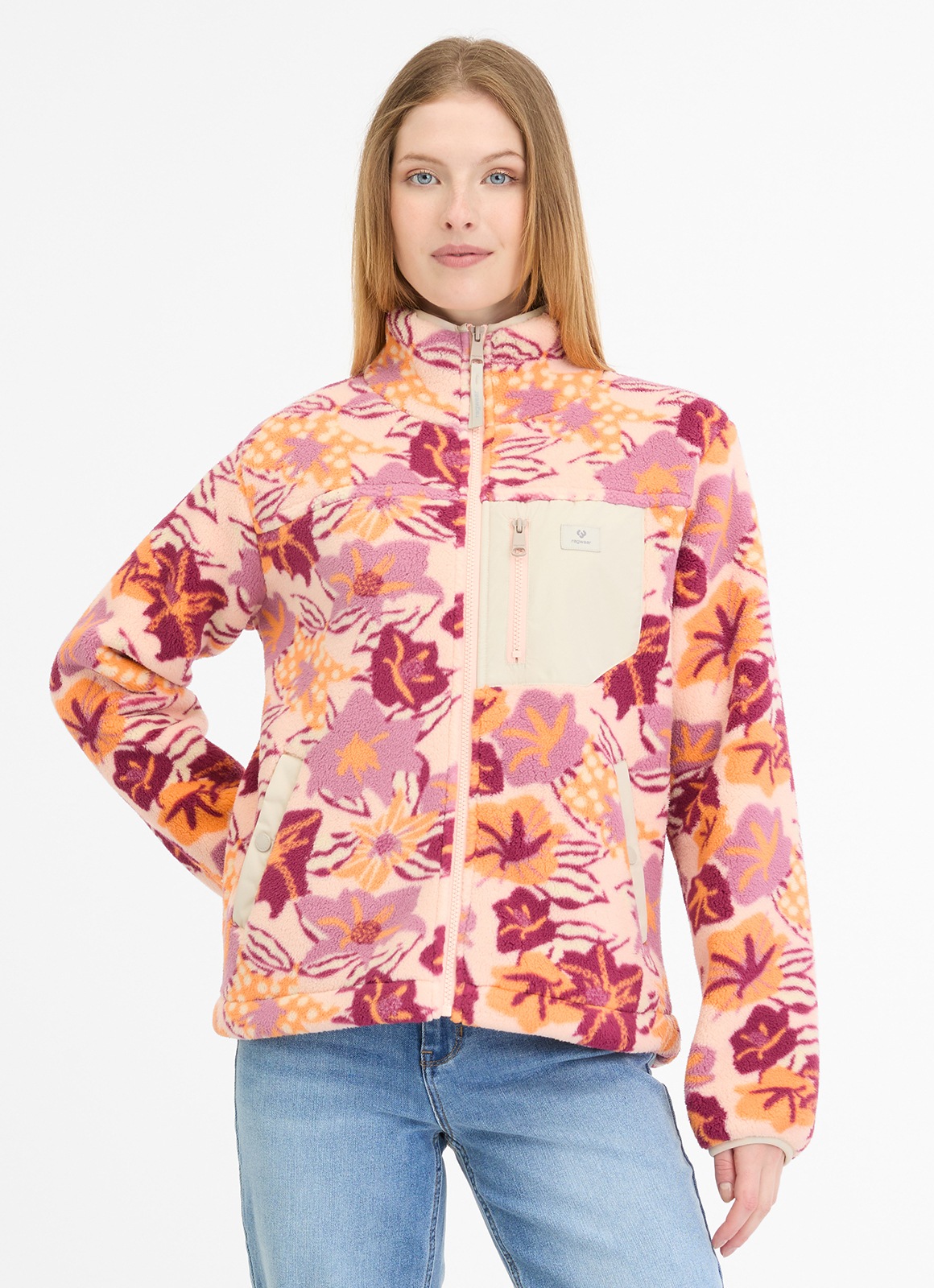 RAGWEAR Sweatjacke »ALARIS« LIGHT PEACH XS (34) XS (34) Vegan, von PETA verifizierte Sweatshirtjacke von Ragwear