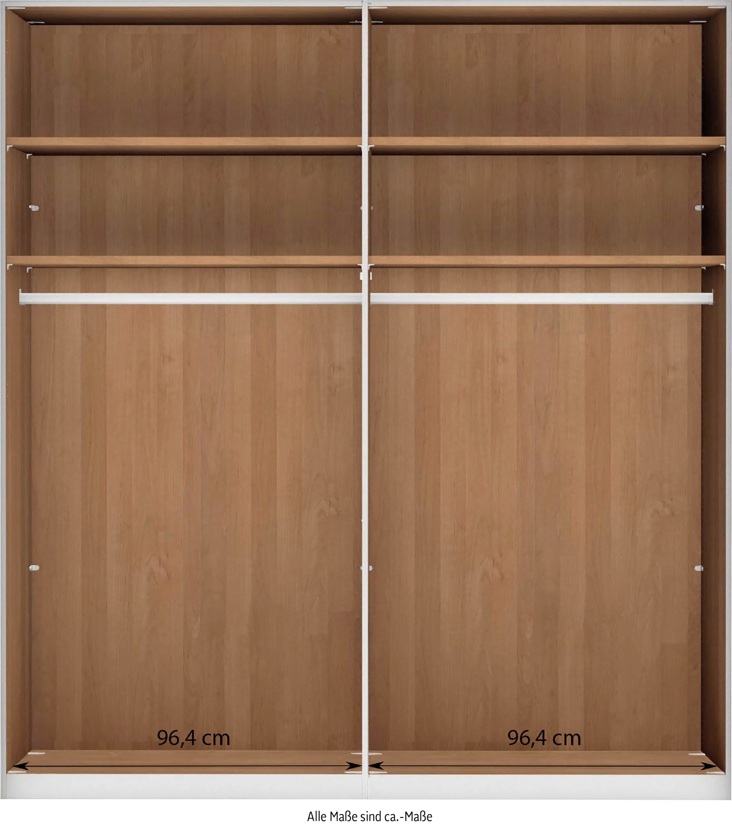 WIEMANN Drehtürenschrank »Cardiff, Massivholztüren in Kombination mit Glas- oder Spiegeltüren«, (4 Breiten, 2 Höhen 216/236cm auswählbar), hochwertiges Design in langlebiger Qualität, viel Stauraum
