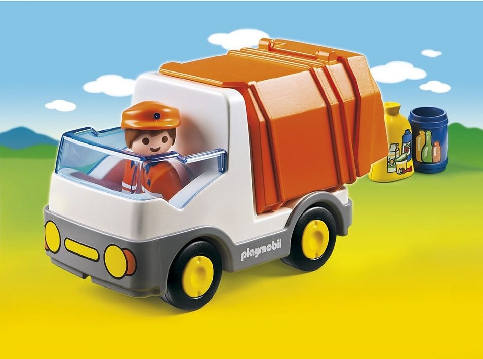 Playmobil® Konstruktions-Spielset »Müllauto (6774), Playmobil 1-2-3«, Made in Europe