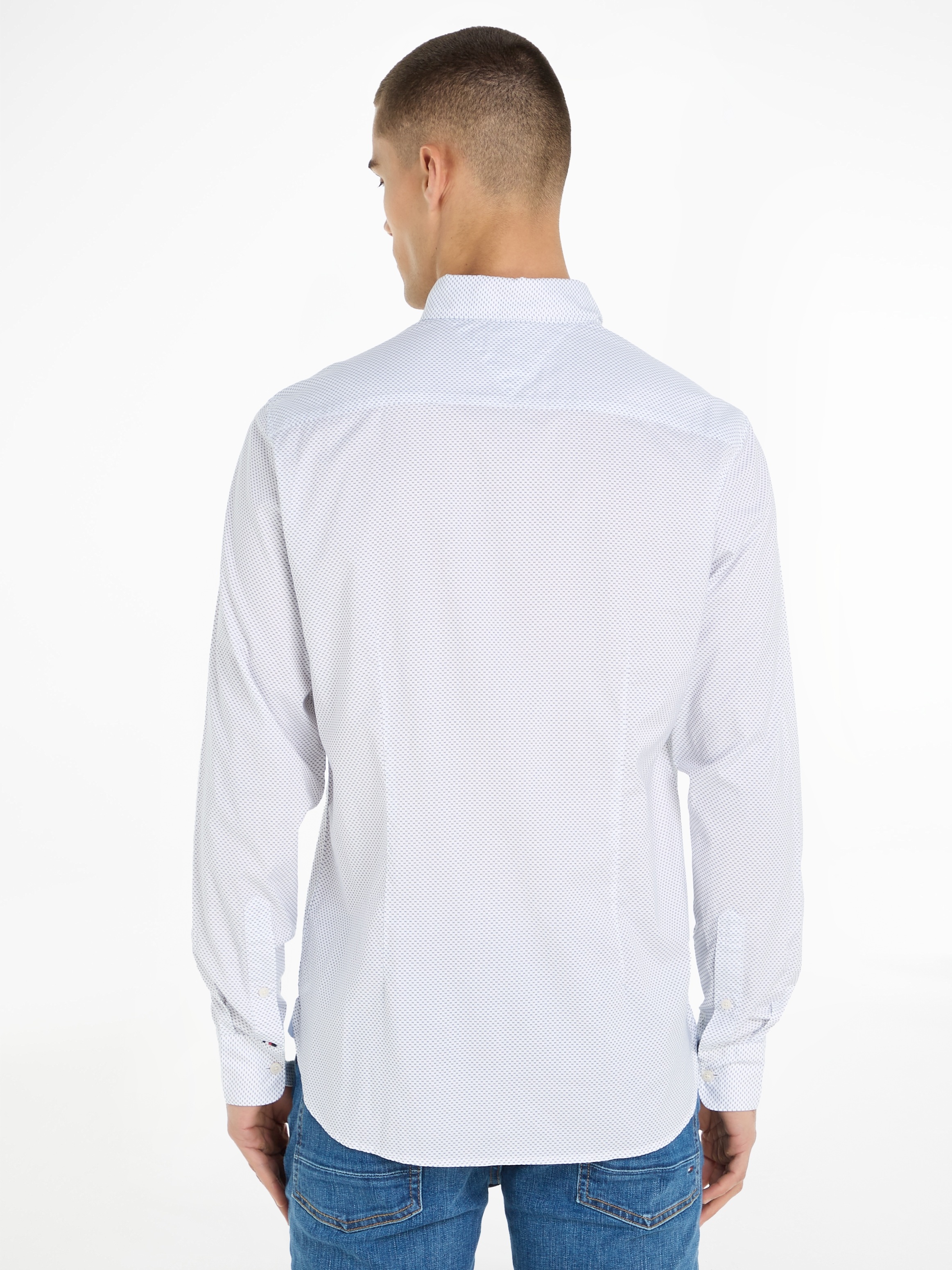 Tommy Hilfiger Langarmhemd »FLEX MINI PRINT SF SHIRT«