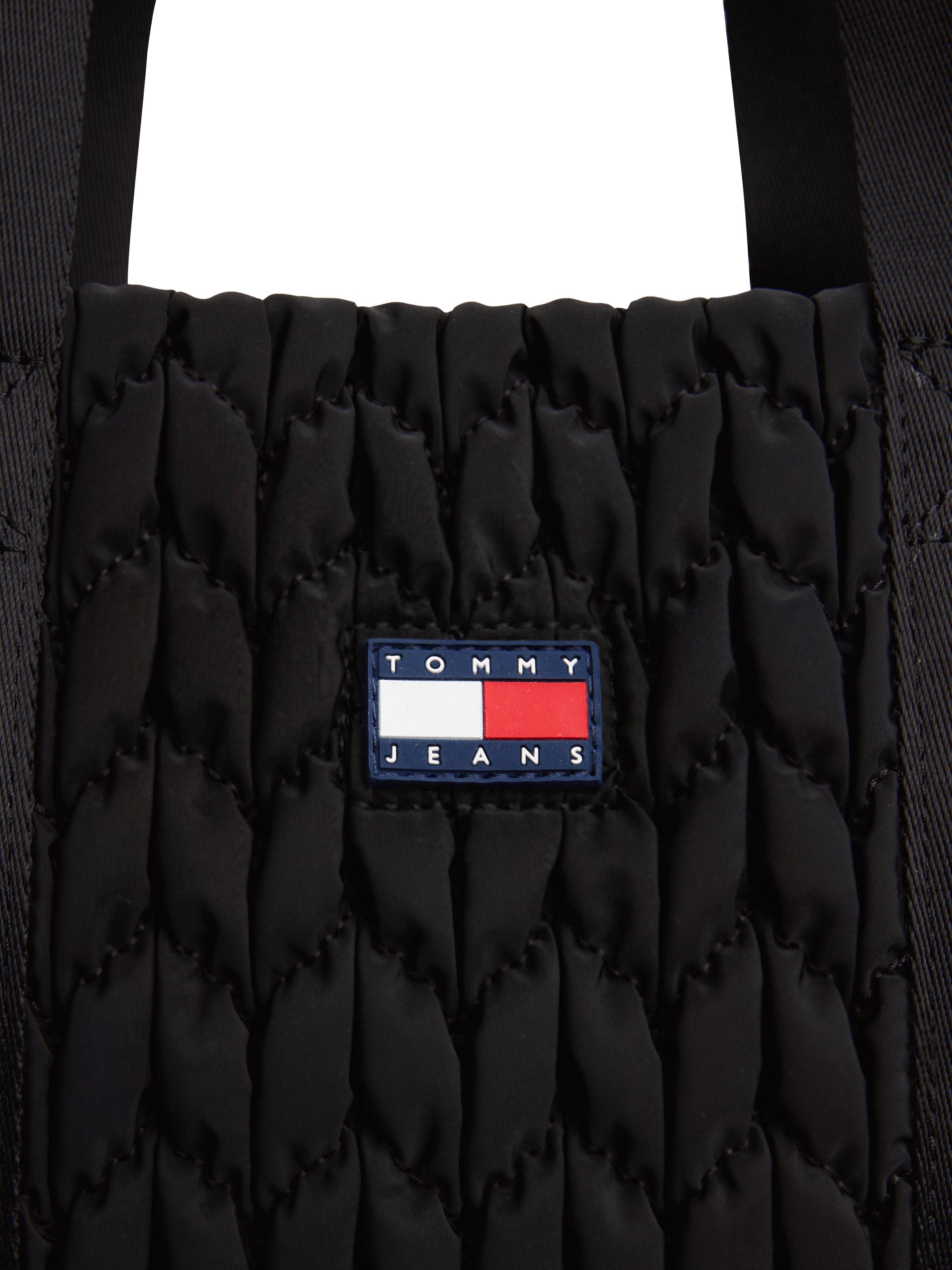 Tommy Jeans Tragetasche »TJW URBAN QUILTED TOTE«, Damen Schultertasche, Umhängetasche mit modischer Zierabsteppung