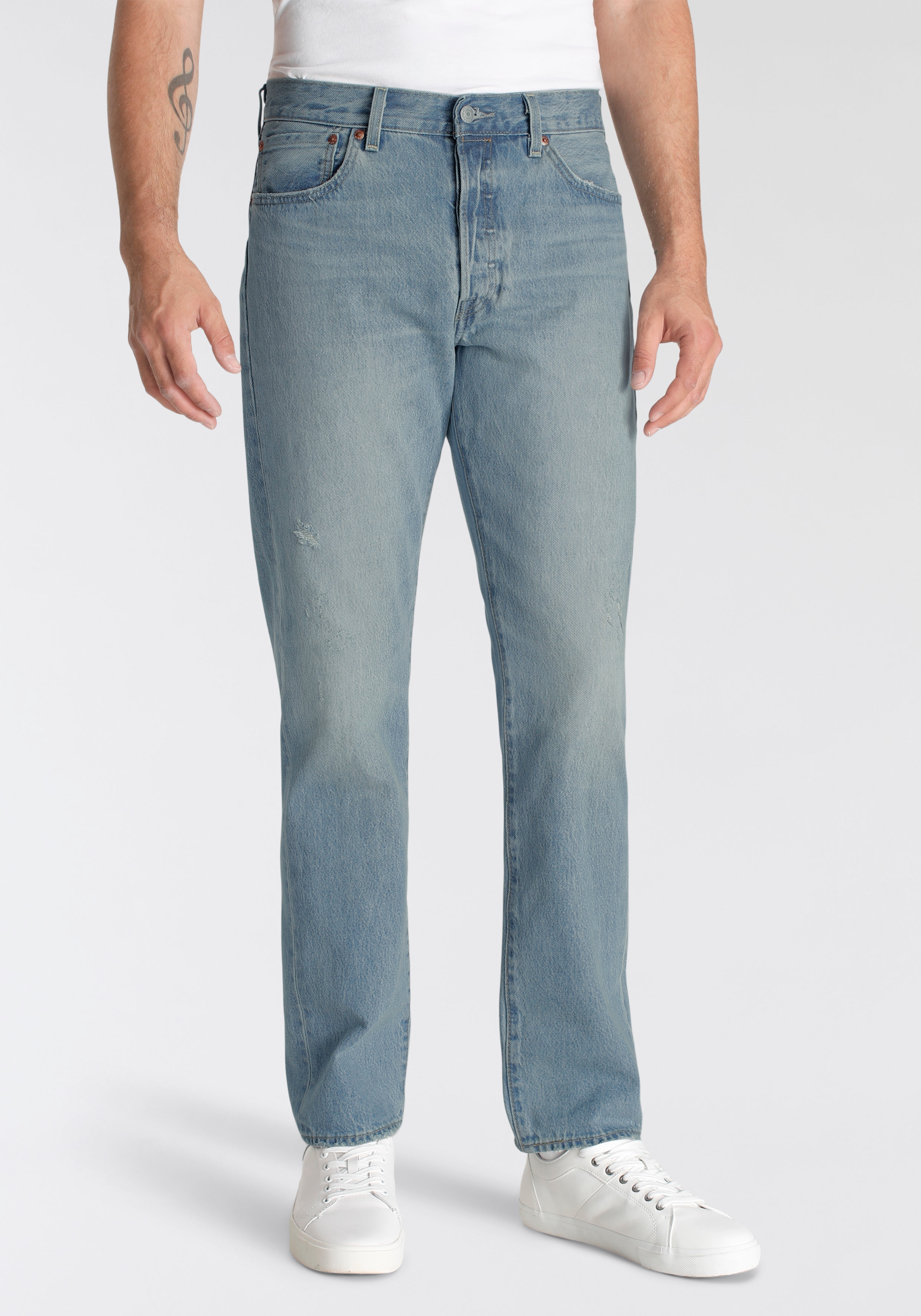 5-Pocket-Jeans „501 54er Jeans“, im Vintage Style, Gr. 31 – Länge 32, light indigo worn in Länge 32