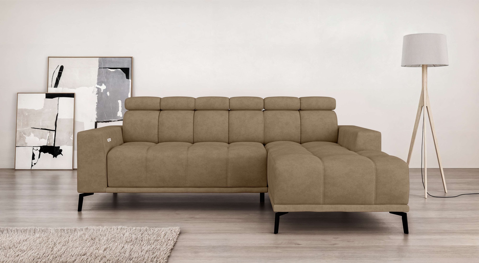 INOSIGN Ecksofa »CAZIE, Designsofa, L-Form, trendige Bubble-Optik,« L-Form günstig online kaufen