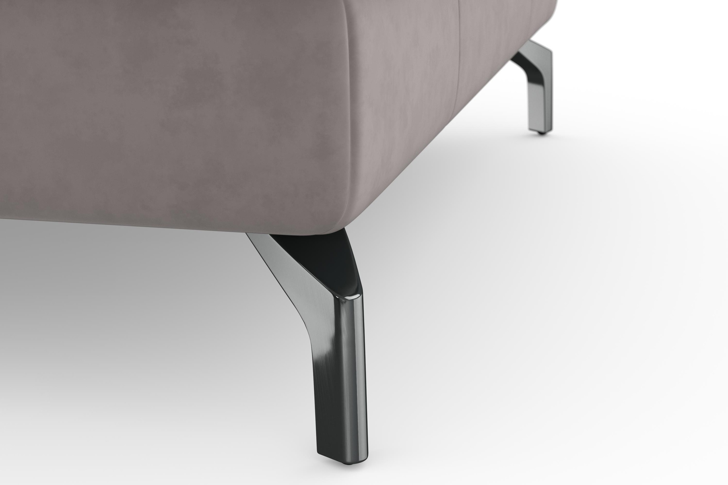 sit&more Wohnlandschaft »Bendigo U-Form«, inklusive Sitztiefenverstellung, Bodenfreiheit 12 cm, in 2 Fußfarben