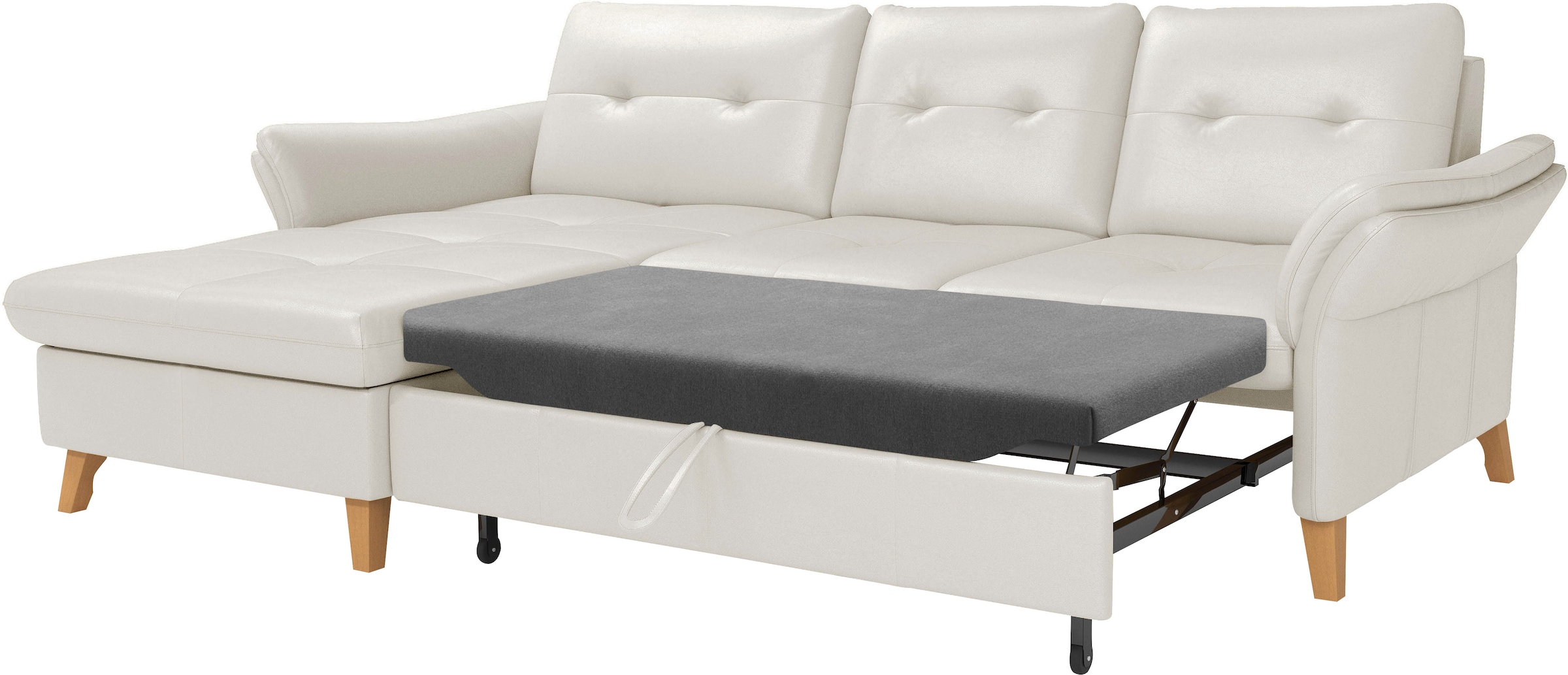 sit&more Ecksofa »Göteborg«, Sitztiefenverstellung und Federkern, wahlweise mit Bettfunktion