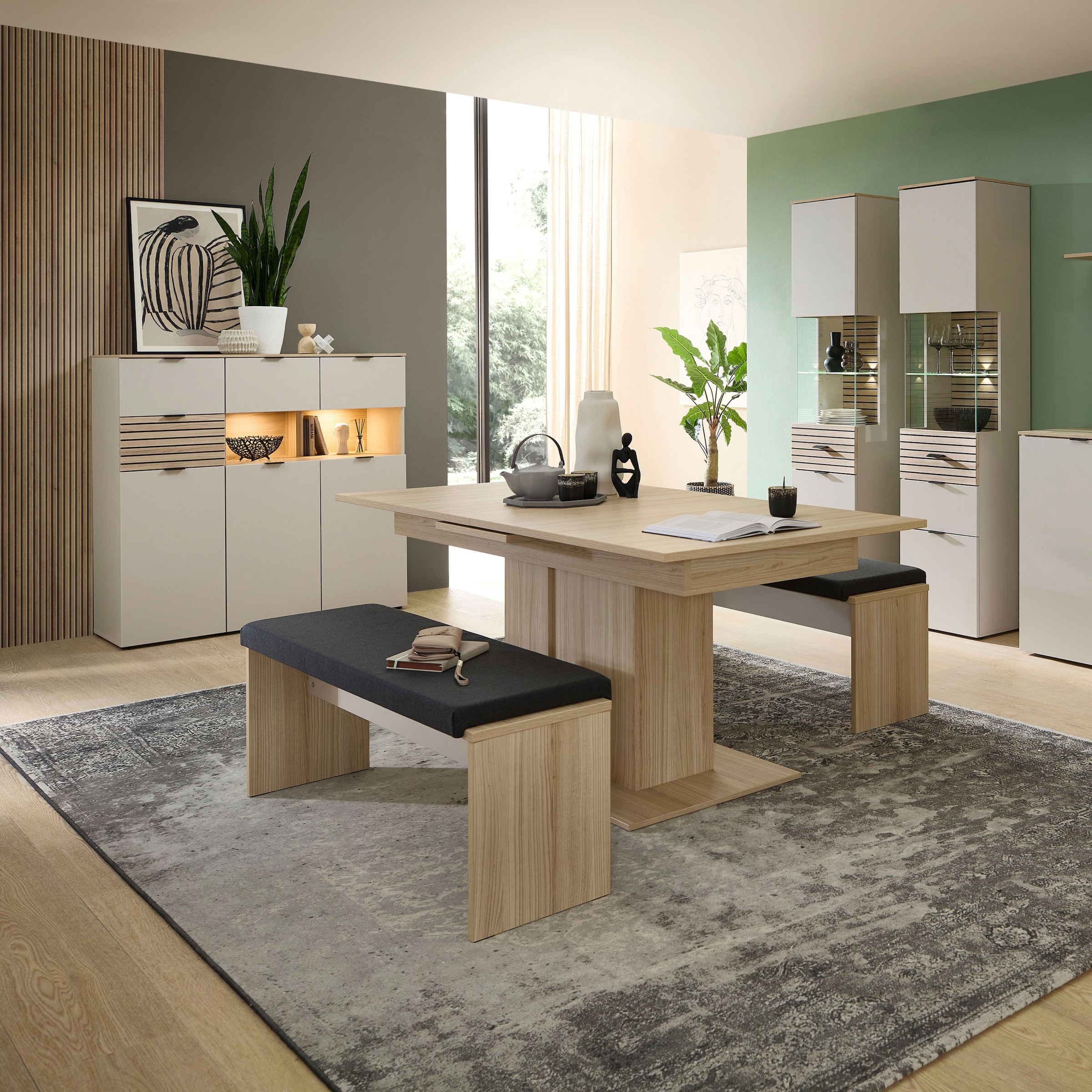 Innostyle Essbank »INA Sitzbank, 126 x 49 x 40 cm (B/H/T)« 1 Stk. tlg. inkl. Sitzkissen