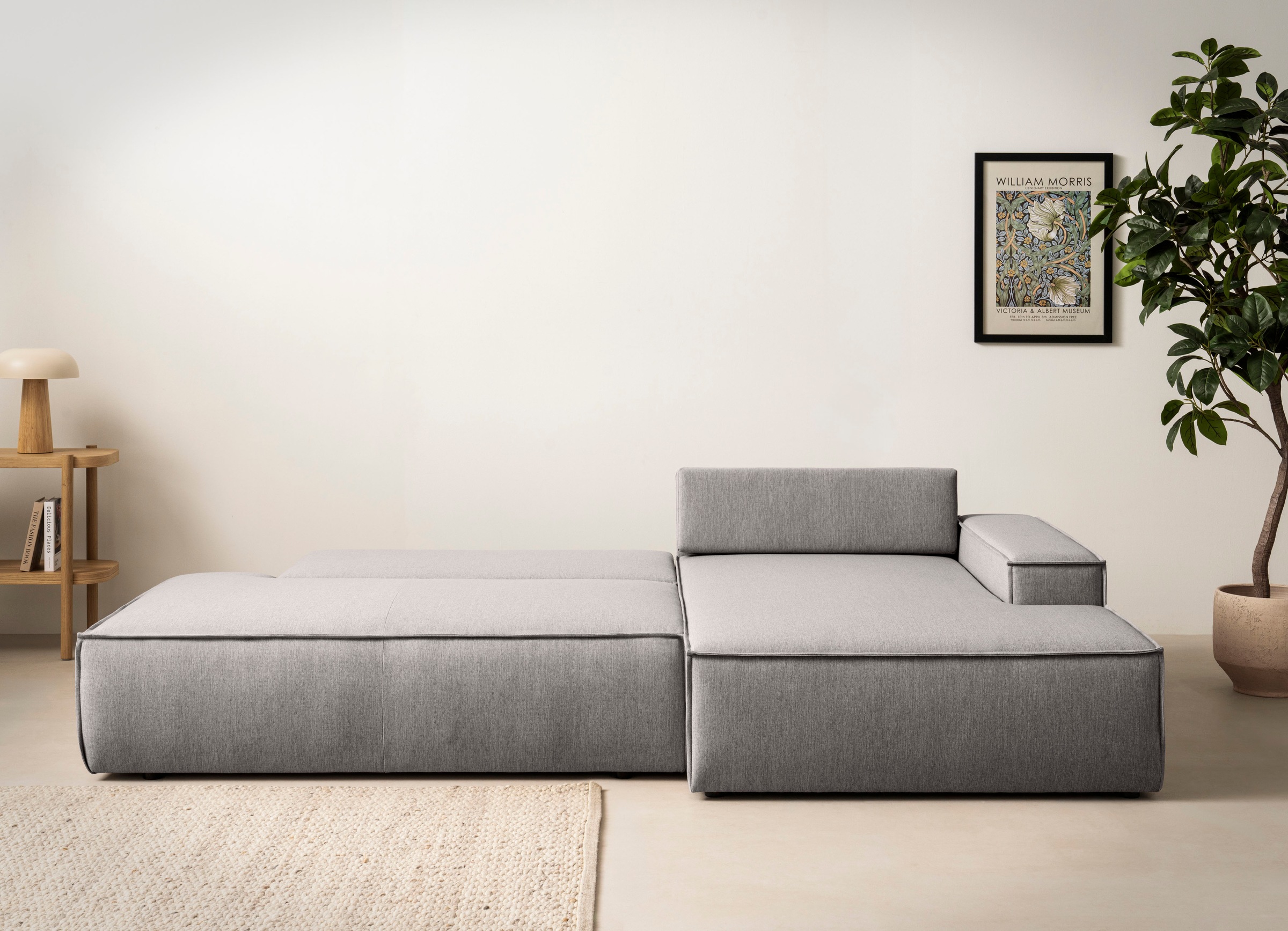 Home affaire Ecksofa »SHERWOOD, Schlafsofa in L-Form offen (275cm), Cord, L günstig online kaufen