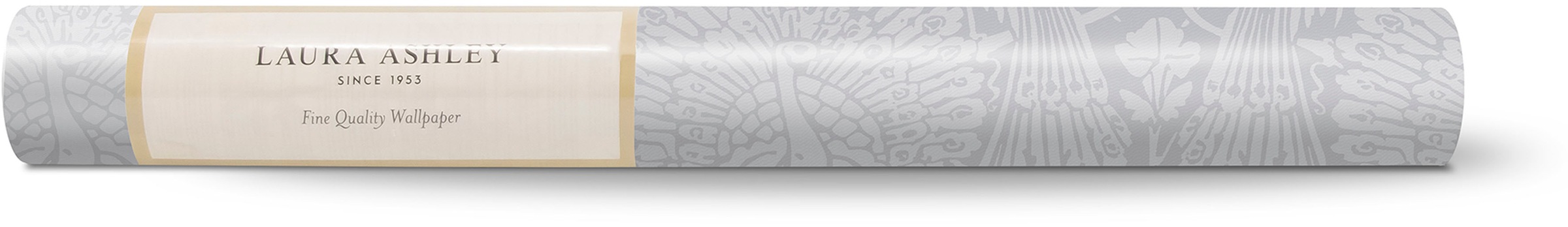 LAURA ASHLEY Vliestapete »Laura Ashley Peacock Damask Pale Slate Vliestapete« glatt Laura Ashley Peacock Damask Pale Slate Vliestapete
