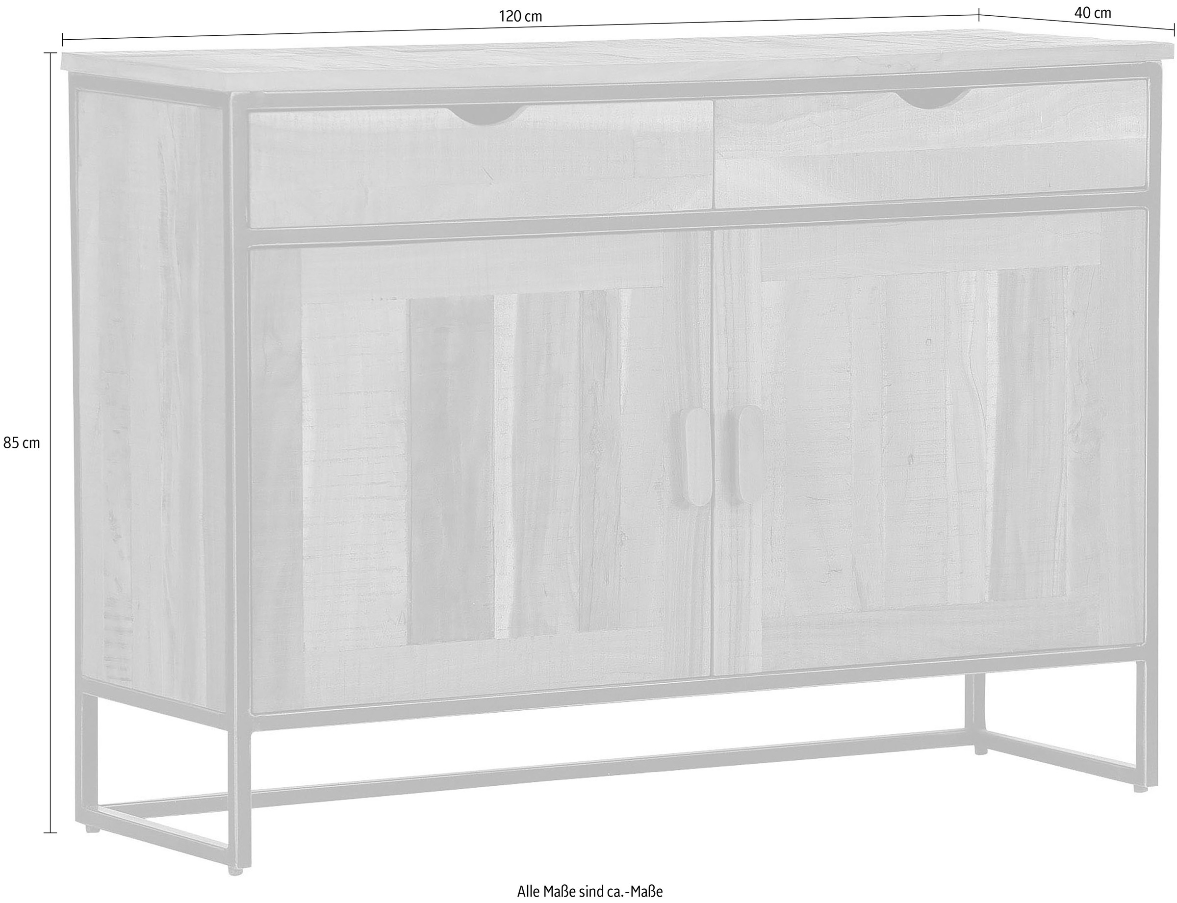 Gutmann Factory Sideboard »Jagger« Kommode, Breite 120 cm
