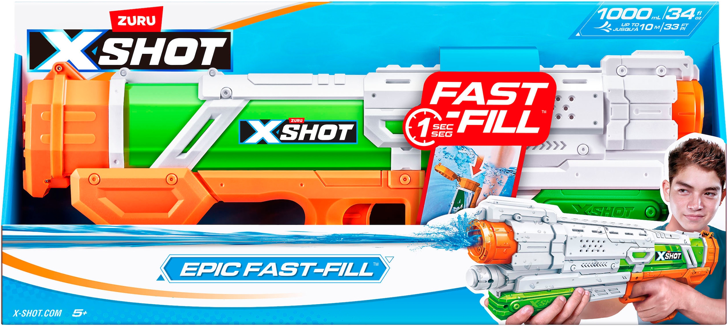 XSHOT Wasserpistole »XSHOT Water, Fast-Fill Epic Wasserblaster«