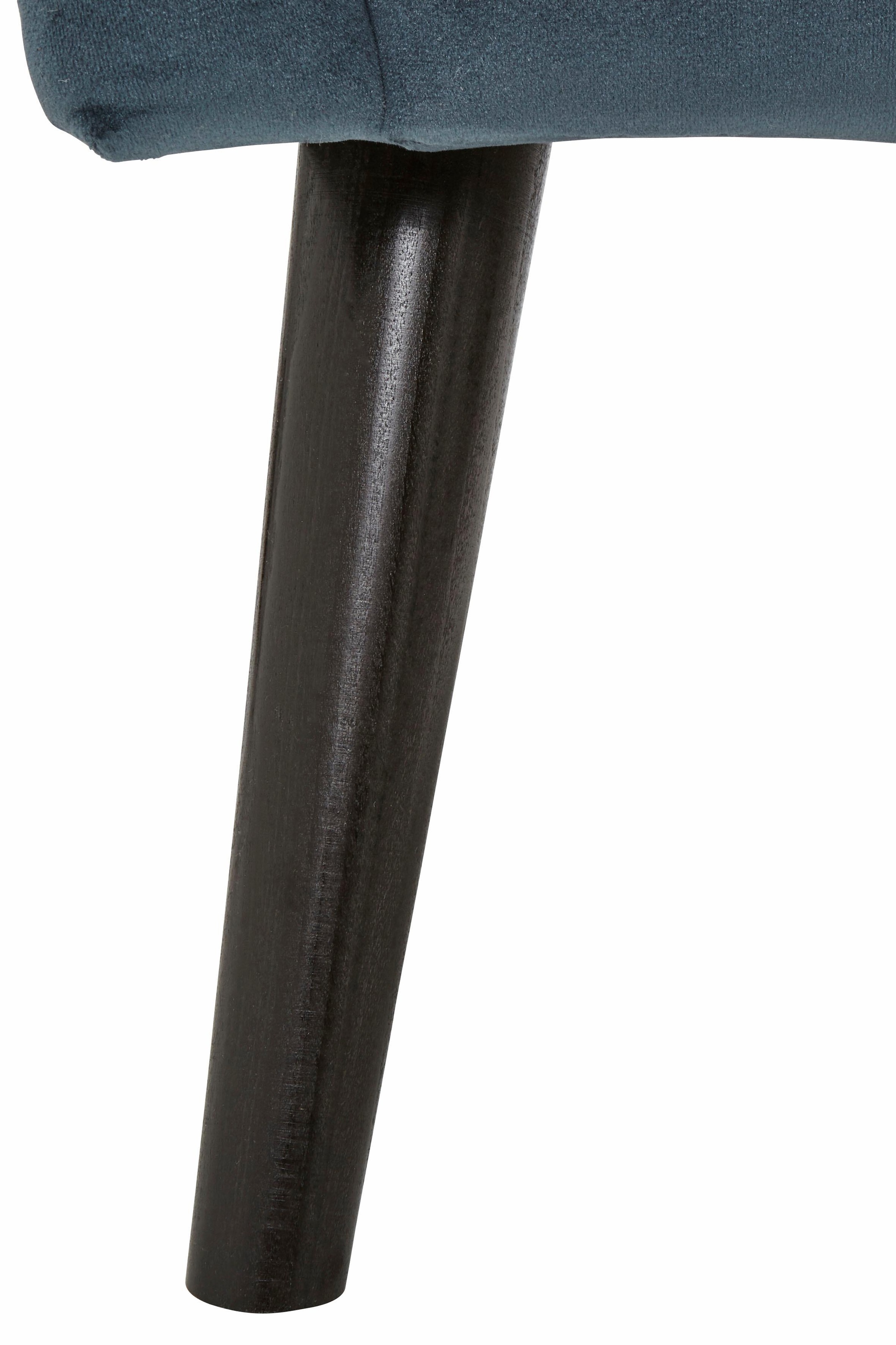 Guido Maria Kretschmer Home&Living Sessel »Salla auch in Fellimitat und Feincord, viele Bezugsarten, Ohrensessel«, wahlweise mit oder ohne Hocker; großer Sessel: Maße B/T/H: 78/94/118cm