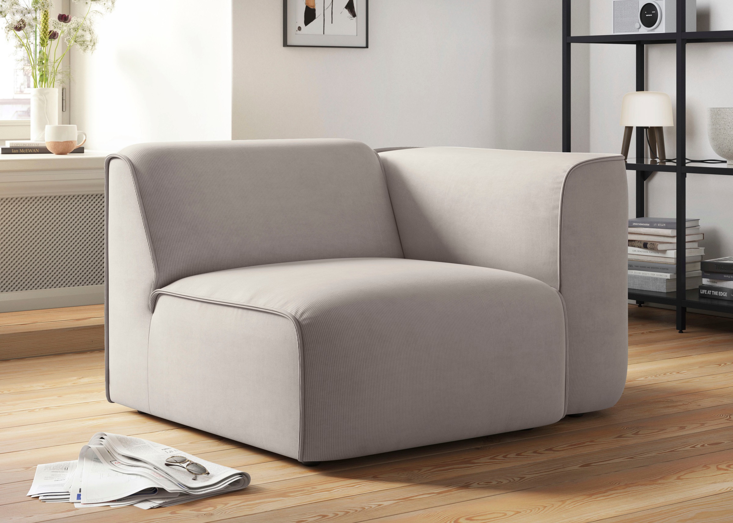 RAUM.ID Sessel »Merid Sofa-Eckelement, Maße B/T/H: 109/97/46 cm«, als Modul günstig online kaufen
