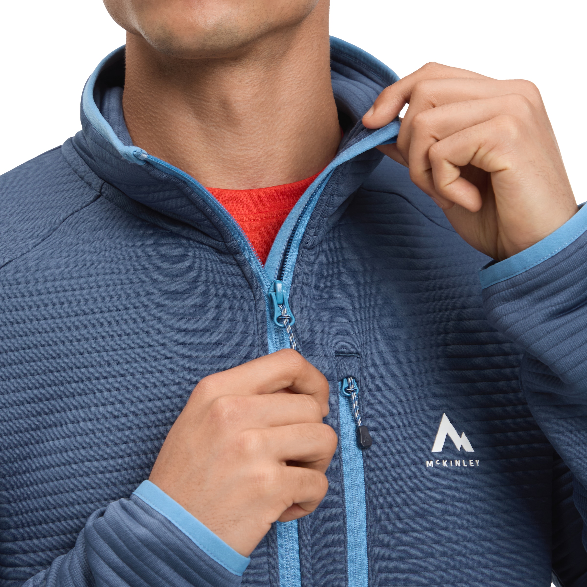 McKINLEY Fleecejacke »HE.-UNTERJACKE AAMI M« mit 3D-Struktur, schnelltrocknendes Material, atmungsaktiv