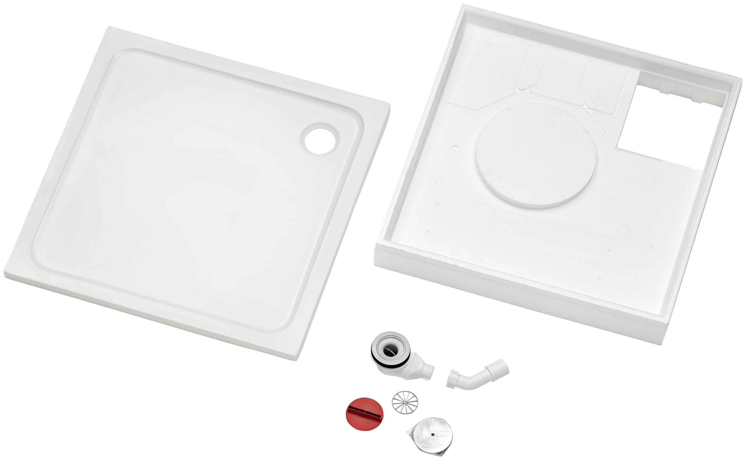 OTTOFOND Duschwanne »Set Rechteckduschwanne« 3 Stk. tlg. 1000x800/30 mm weiß