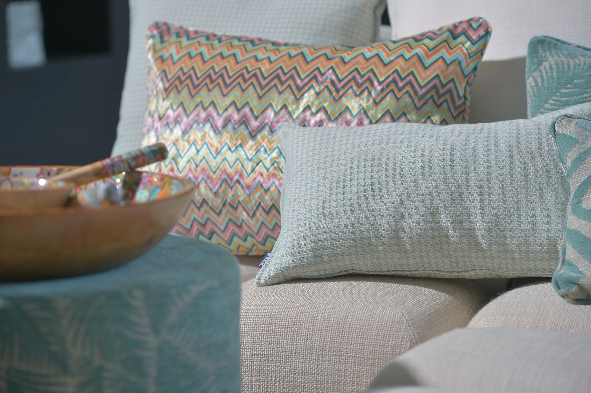 H.O.C.K. Dekokissen »Bobo« mit Jaquard-Struktur, Kissenhülle mit Füllung, 1 Stück