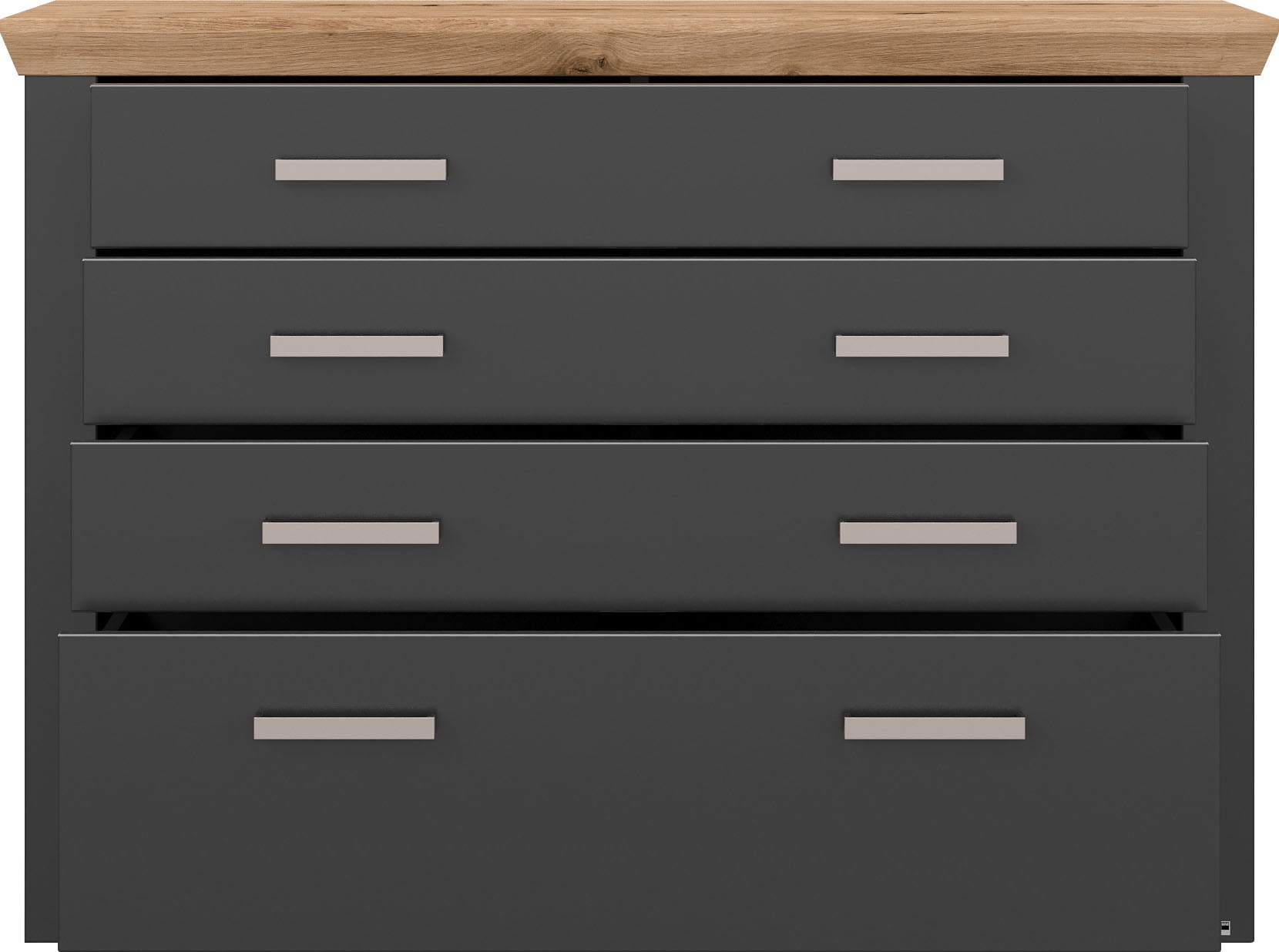 set one by Musterring Kommode »York Schlafen« 1 Stk. tlg. 8 Schubkästen an 4 Fronten, zwei Farbvarianten, Metallgriff, B129cm