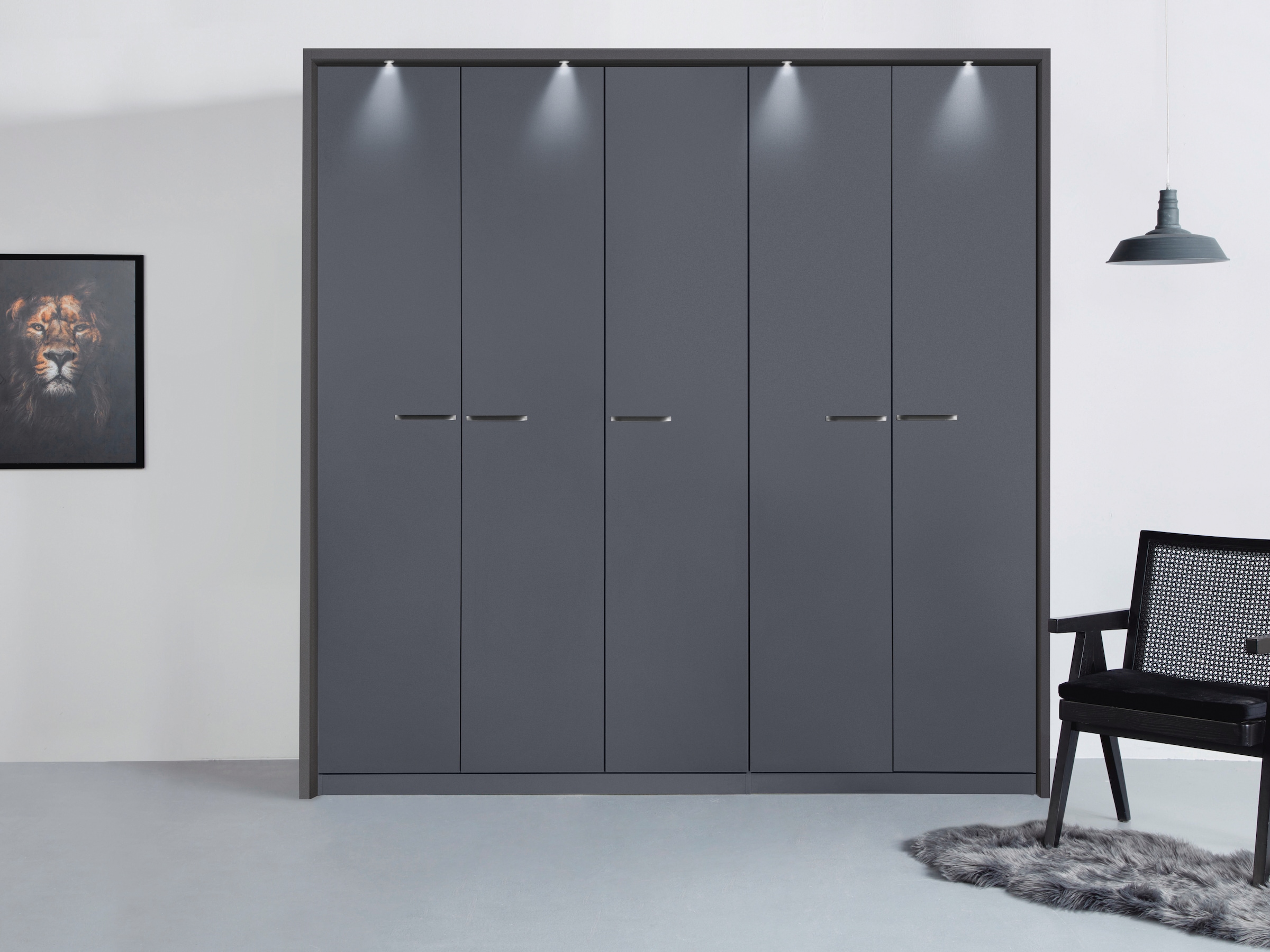 rauch Drehtürenschrank »Oteli«, inkl. Passepartout optional mit Beleuchtung