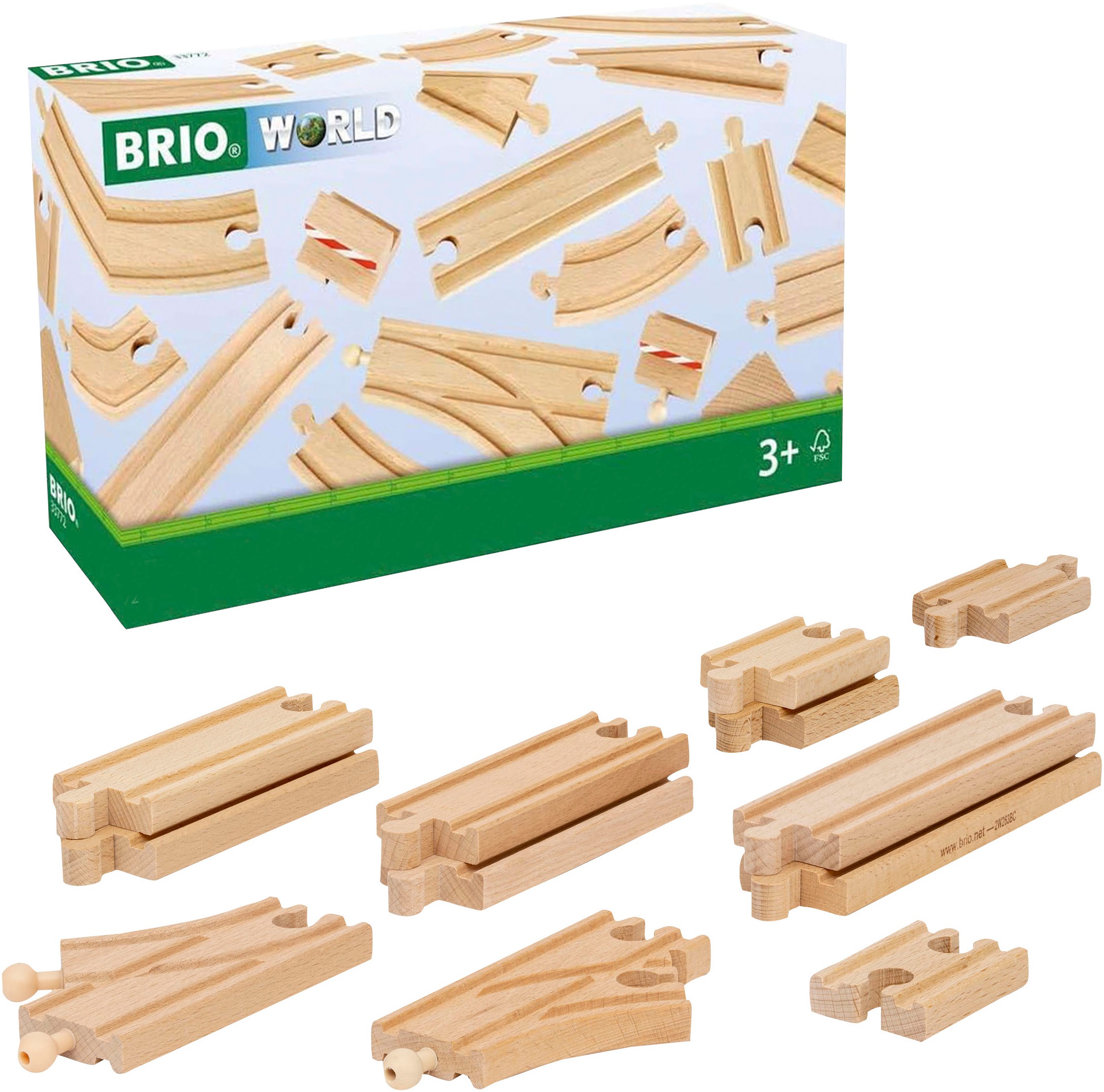 BRIO® Kinderfahrzeug-Schienen »BRIO Schienen Starter Sortiment B«, FSC® - schützt Wald - weltweit