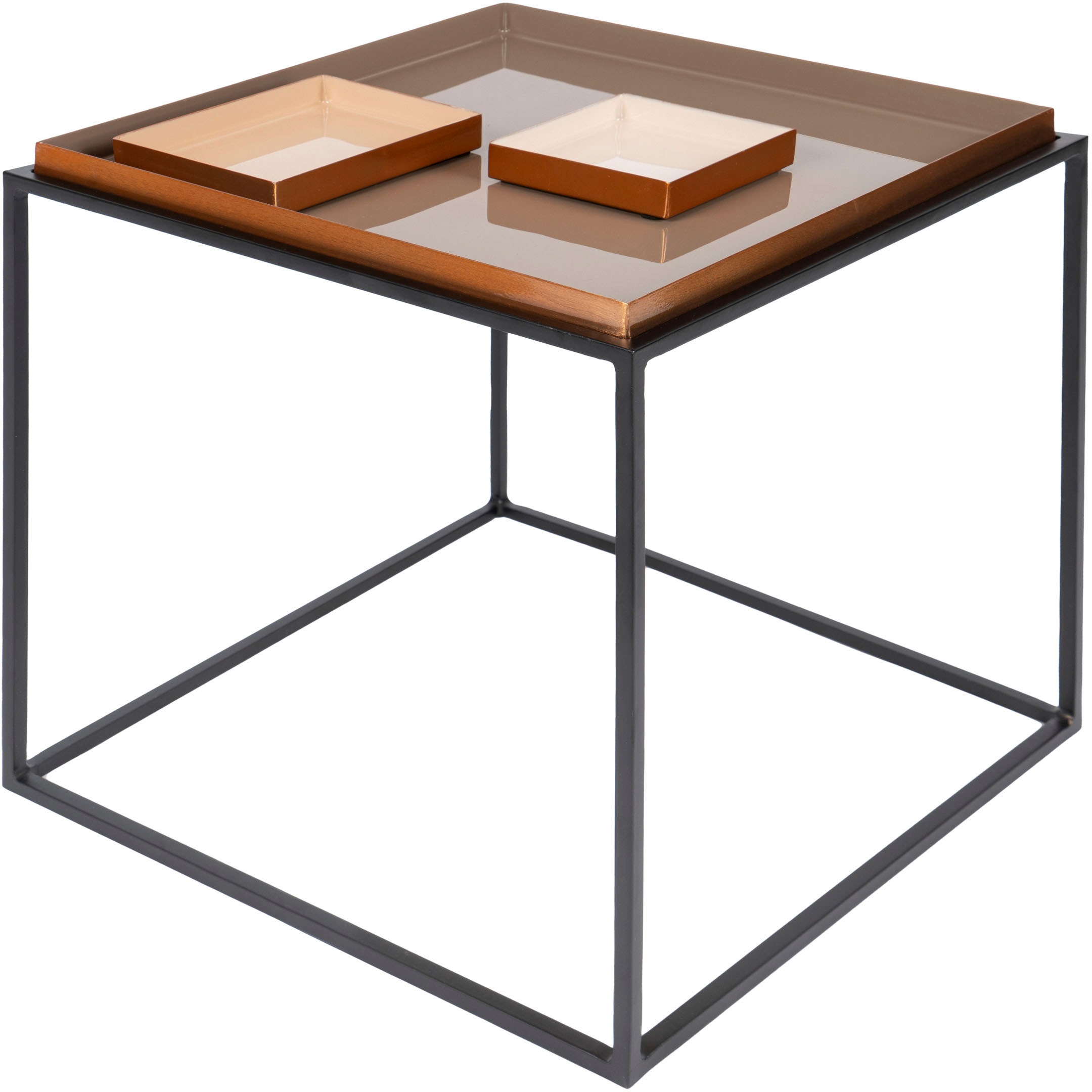 Kayoom Beistelltisch »Famosa, Metall-Beistelltisch in quadratischer Form«, günstig online kaufen