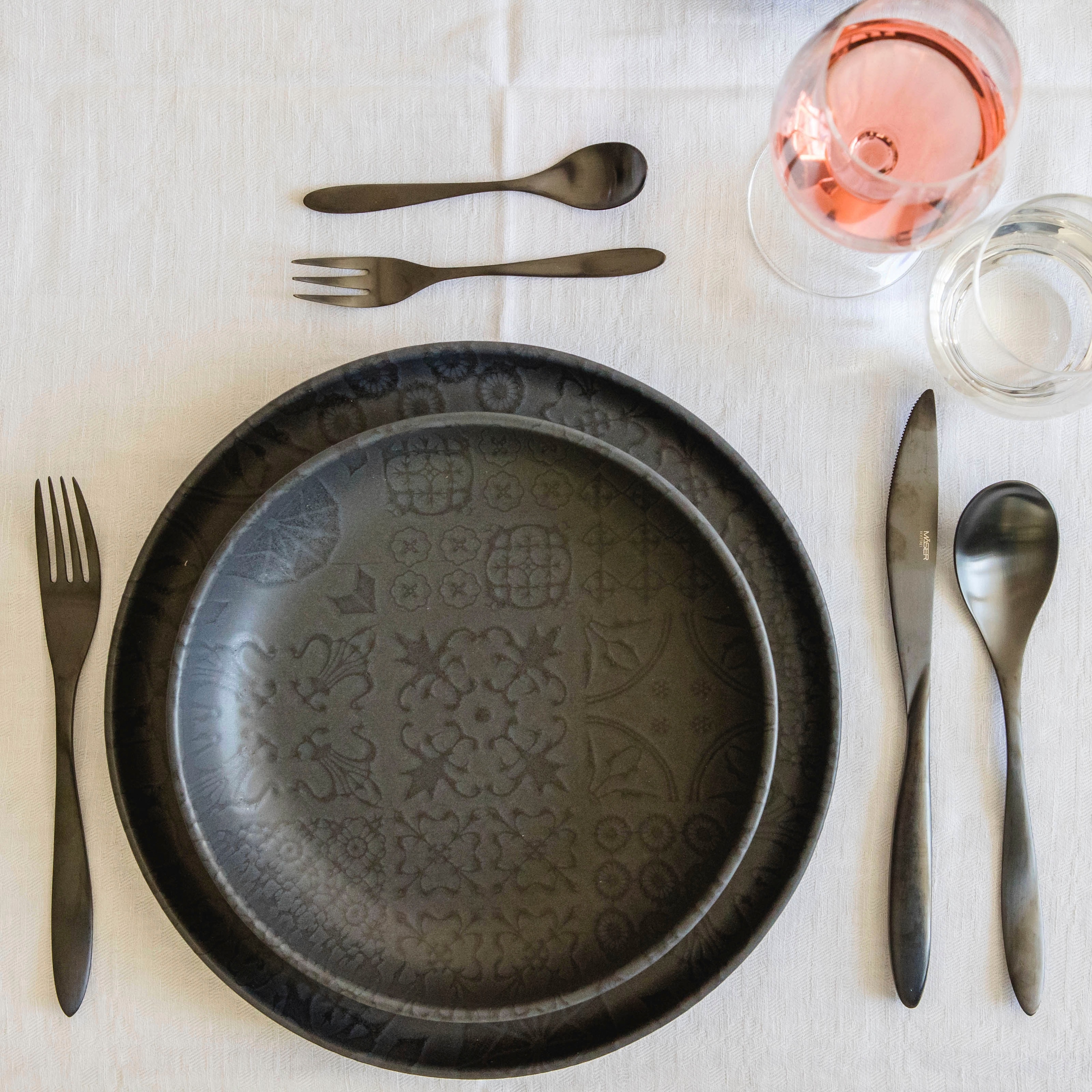 MÄSER Kombiservice »Geschirr-Set, Service Traditional Tiles«, (Set, 8 tlg.), kunstvolle Ornamente, 8 Teile, für 2 Personen