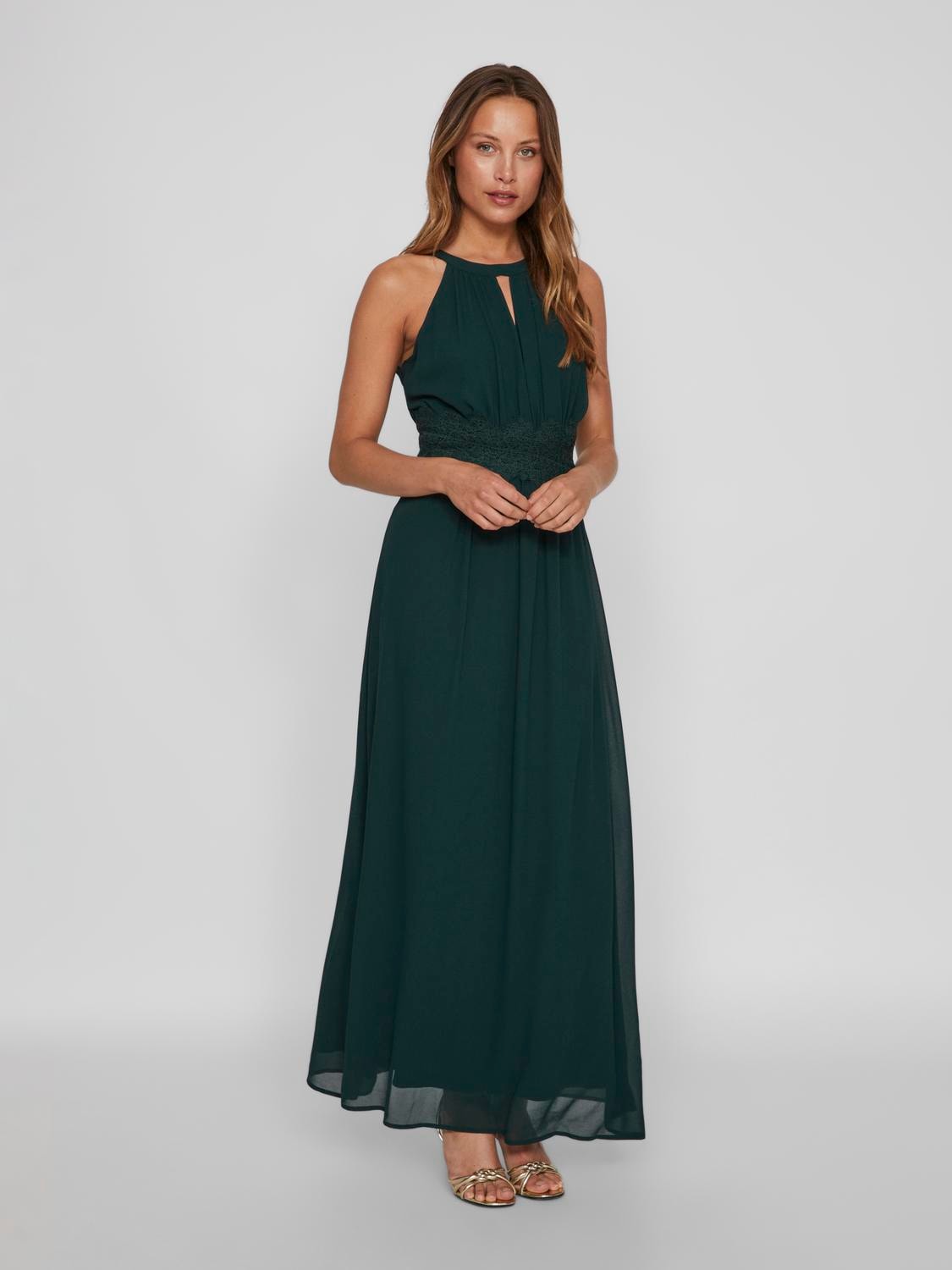 Vila Maxikleid »VIMILINA HALTERNECK MAXI DRESS - NOOS«