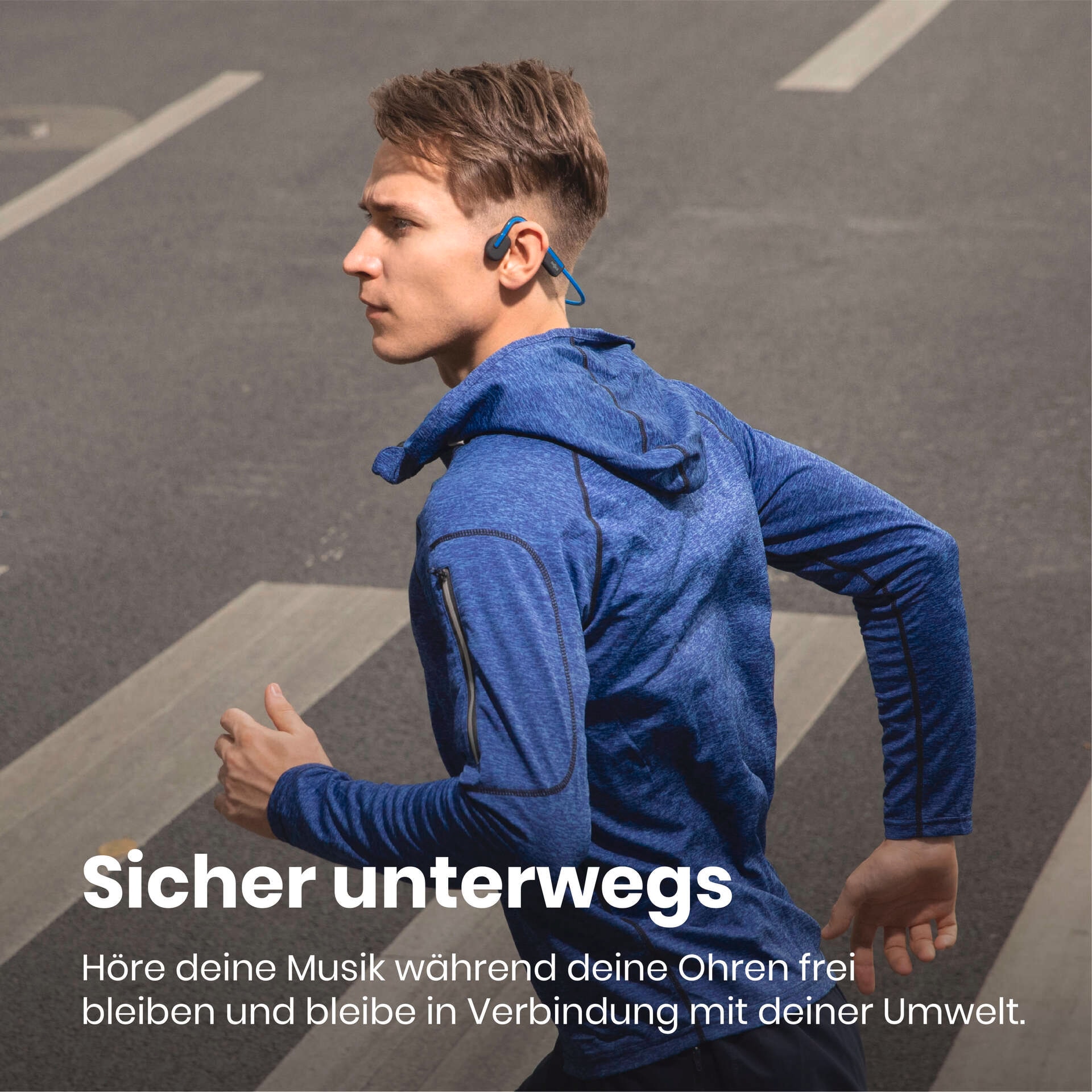 Shokz Open-Ear-Kopfhörer »OpenMove + Cooling Towel«