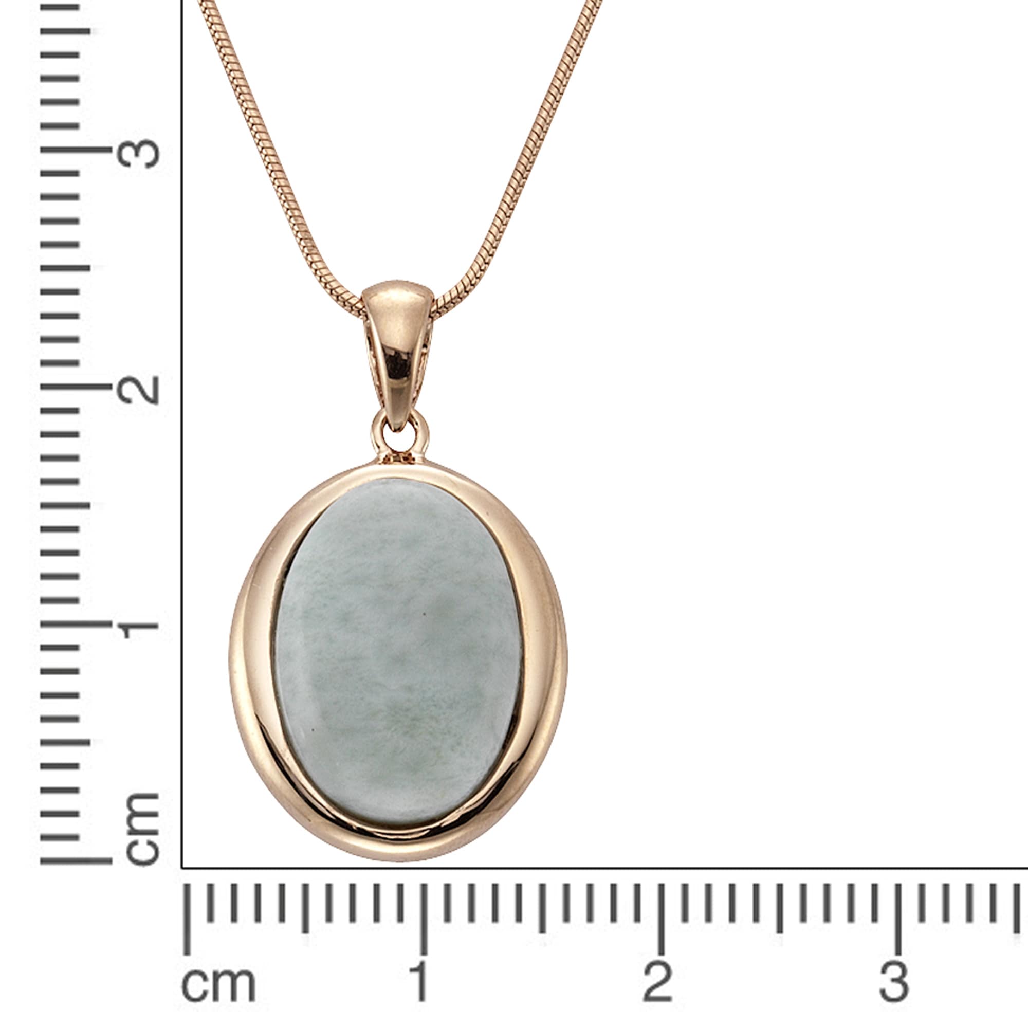 Zeeme Kette mit Anhänger »Silber 925 rhodiniert 42+5cm mit echtem Larimar«
