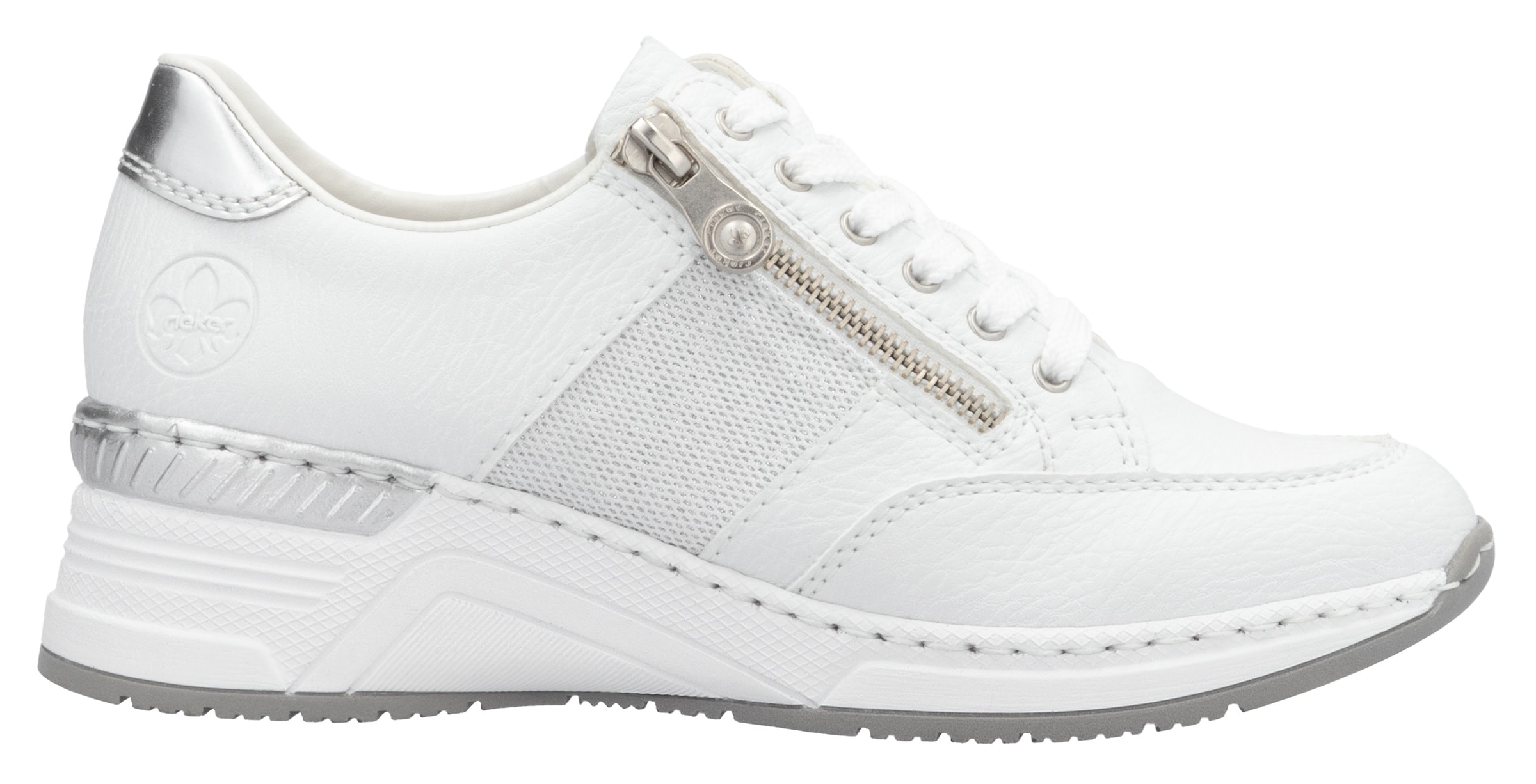 Rieker Keilsneaker, Schnürschuh, Halbschuh, Sneaker mit loser Einlage, schmale Form