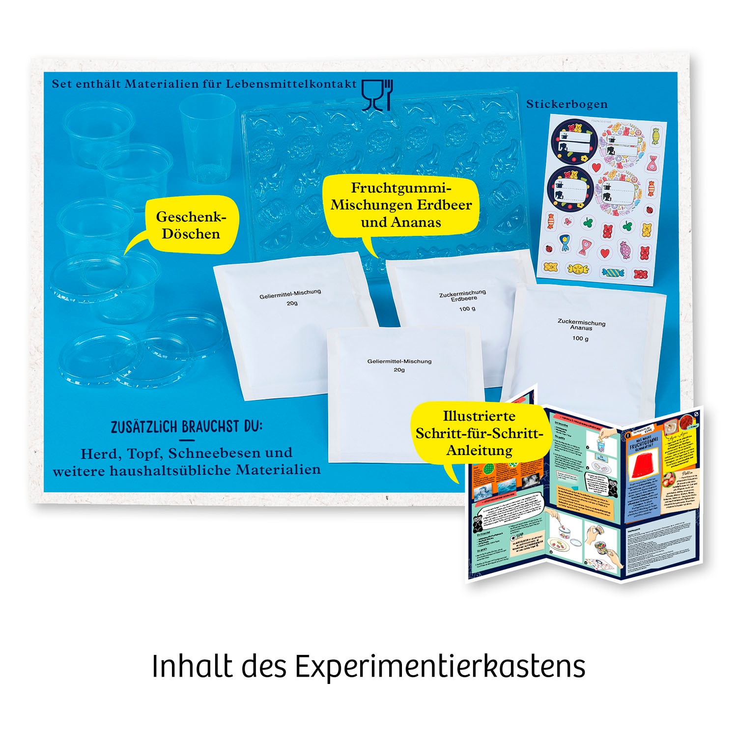 Kosmos Experimentierkasten »Fun Science Fruchtgummi-Labor« Made in Germany