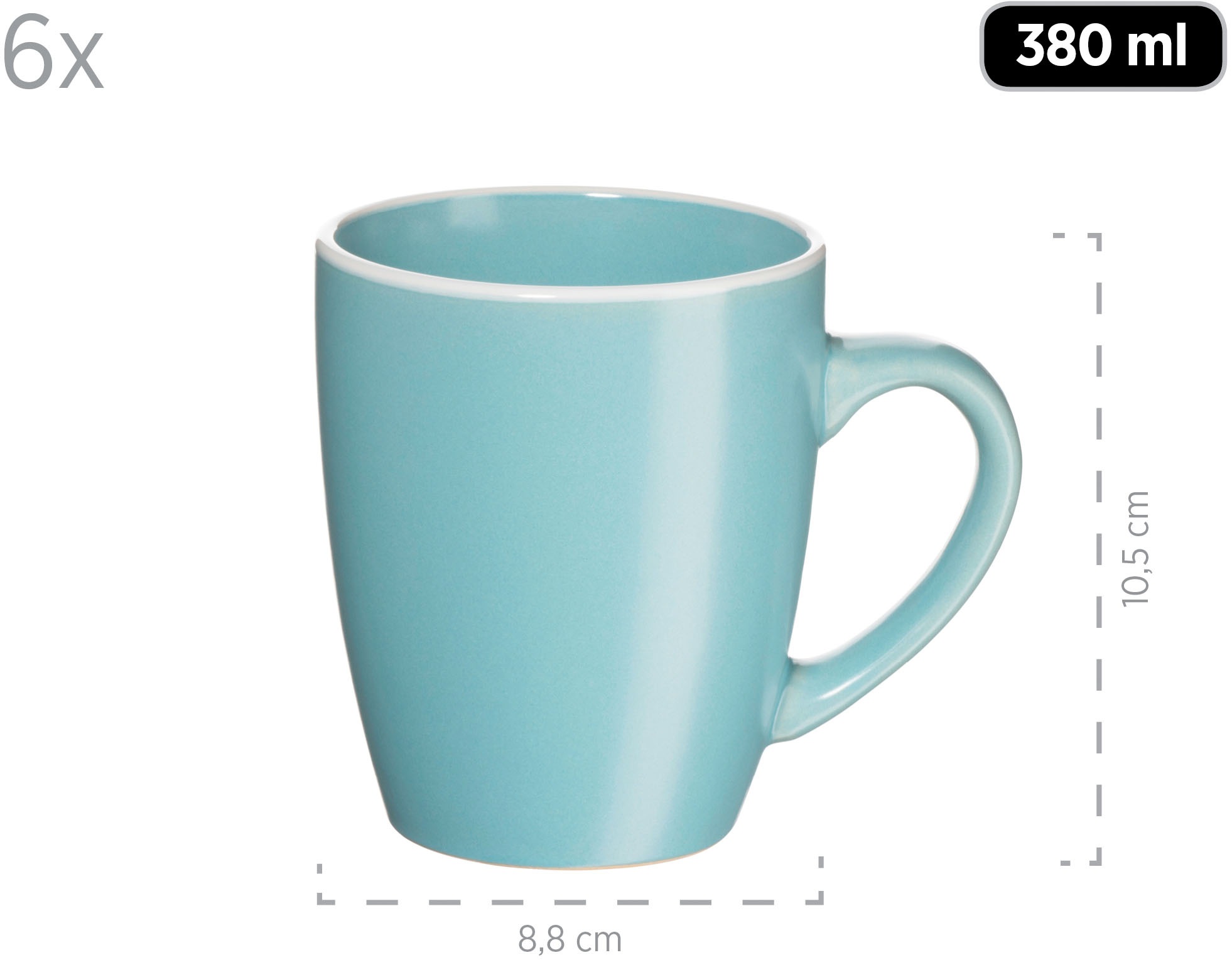 MÄSER Kombiservice »ELISSA, Geschirr-Set, Steinzeug«