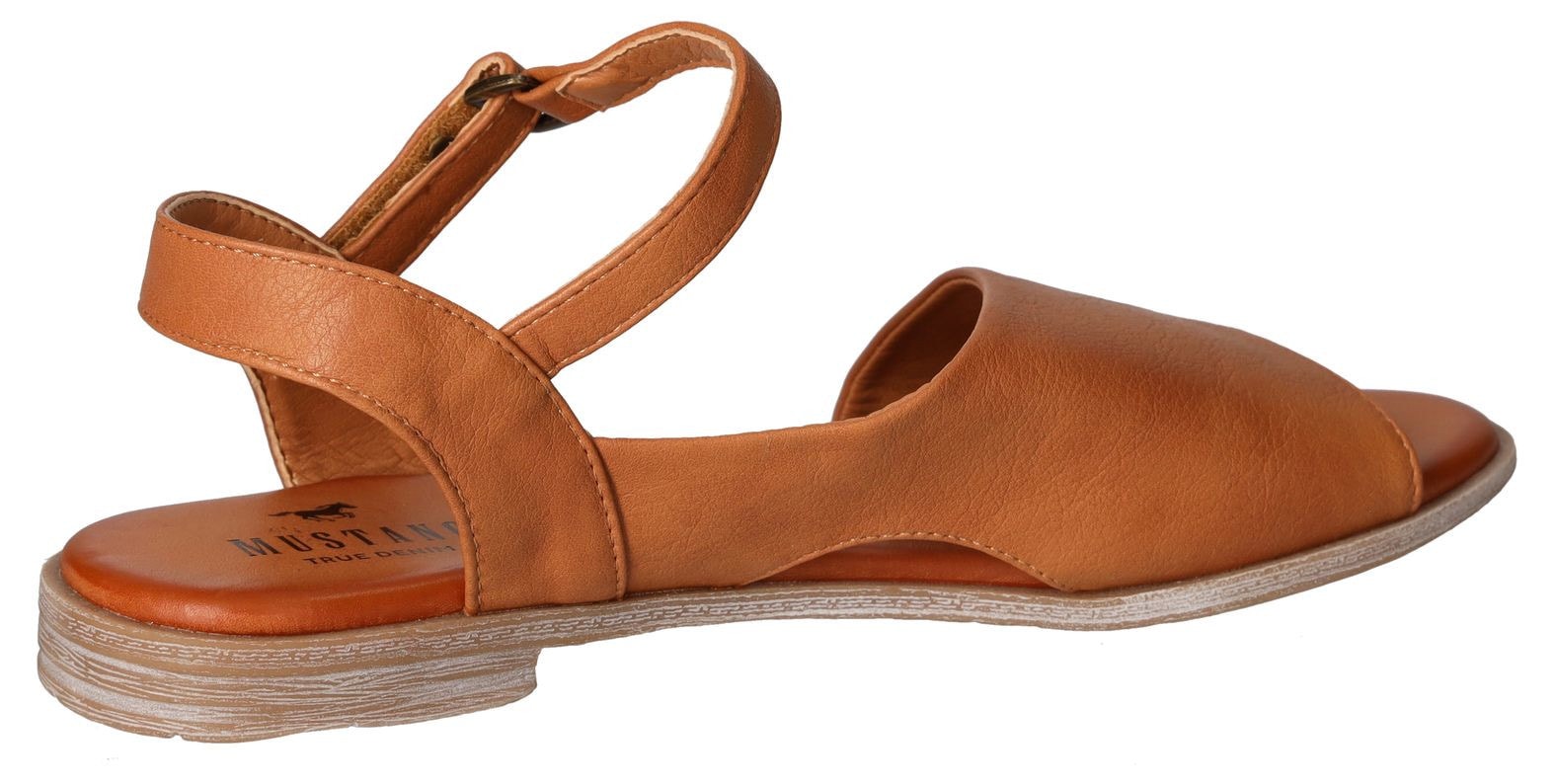 Mustang Shoes Sandale  , Sommerschuh, Sandalette, Riemchensandale in asymmetrischer Form